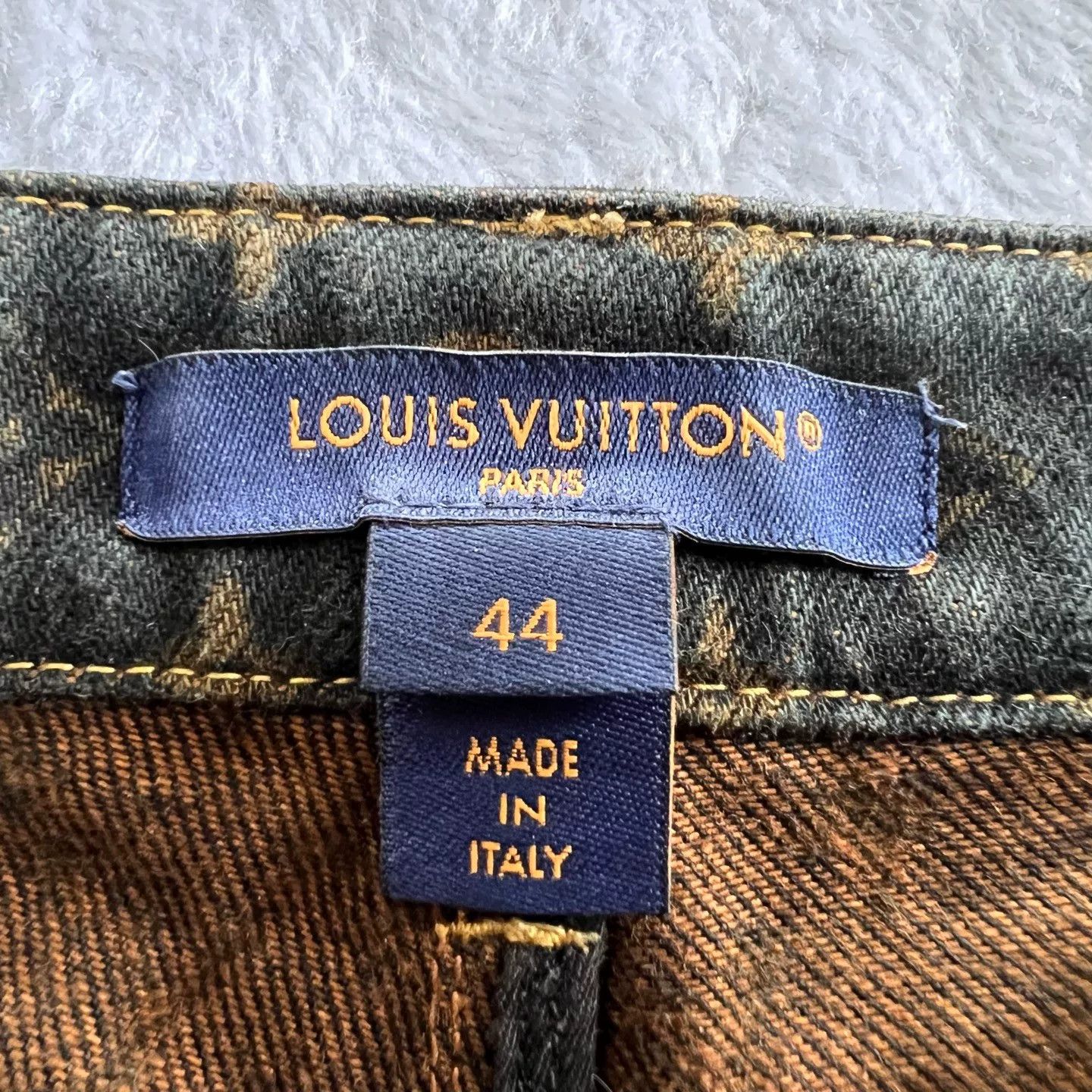 Louis Vuitton Louis Vuitton Monogram Denim Wide-Leg Jeans 44 Size US 28 / EU 44 - 4 Thumbnail