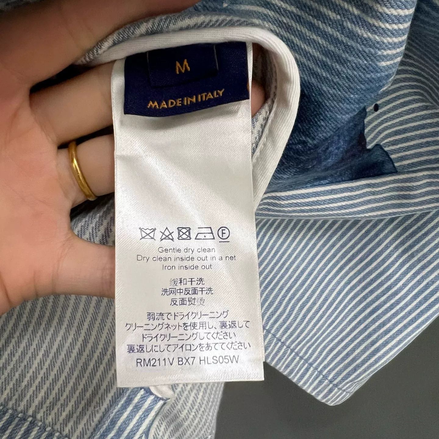 Louis Vuitton Louis Vuitton Watercolor Monogram Striped Shirt M Size US M / EU 48-50 / 2 - 5 Thumbnail