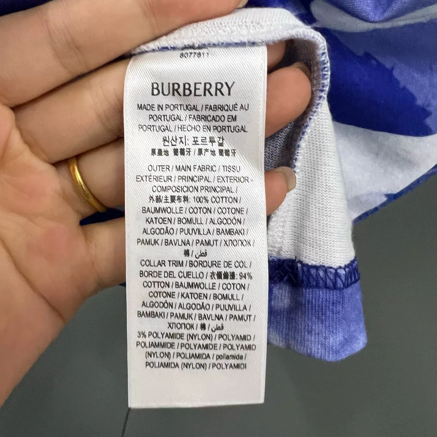 Burberry Burberry Swan Print Script Logo T-Shirt XS Size US XS / EU 42 / 0 - 6 Thumbnail