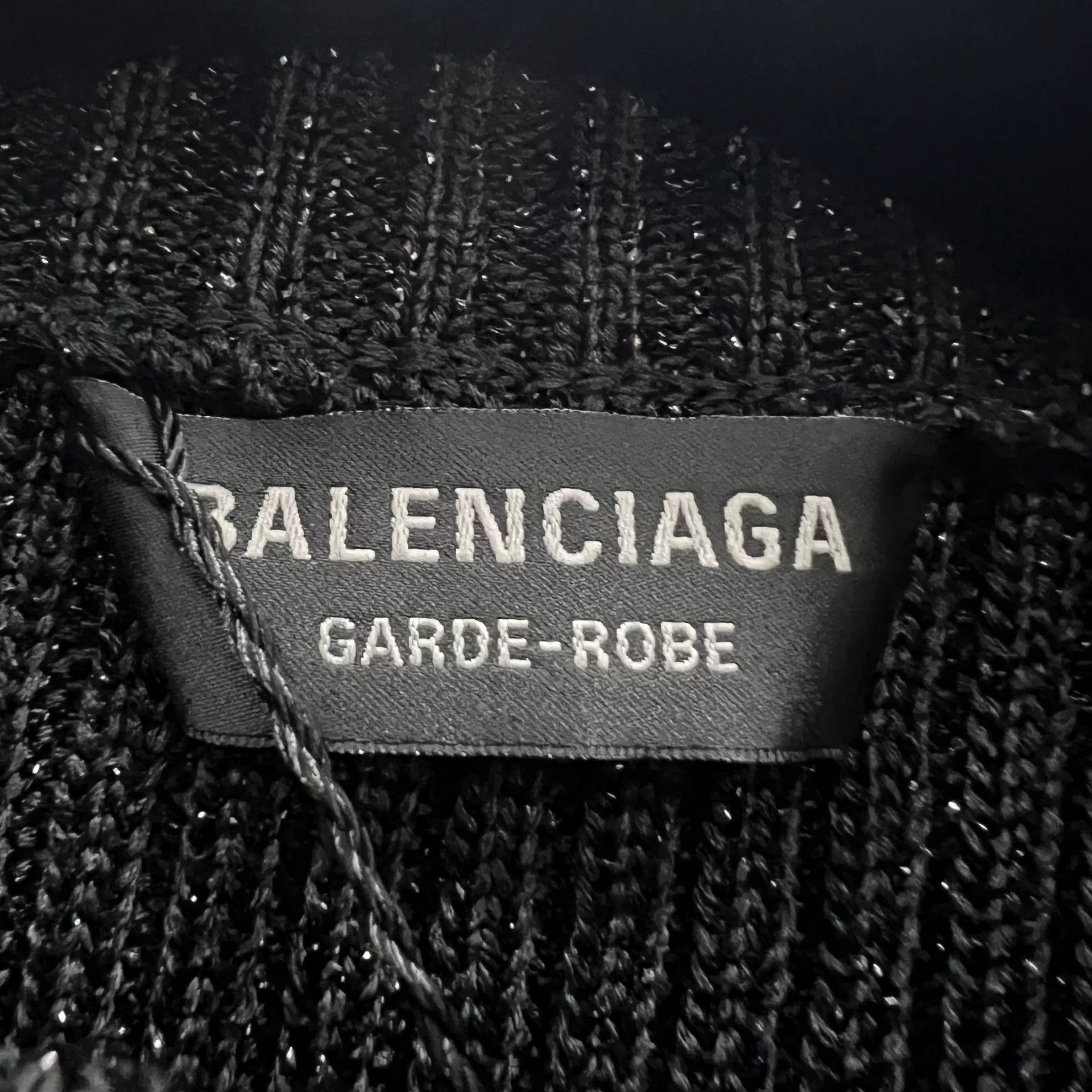 Balenciaga Balenciaga Metallic Ribbed Sweater Size S Size S / US 4 / IT 40 - 4 Thumbnail