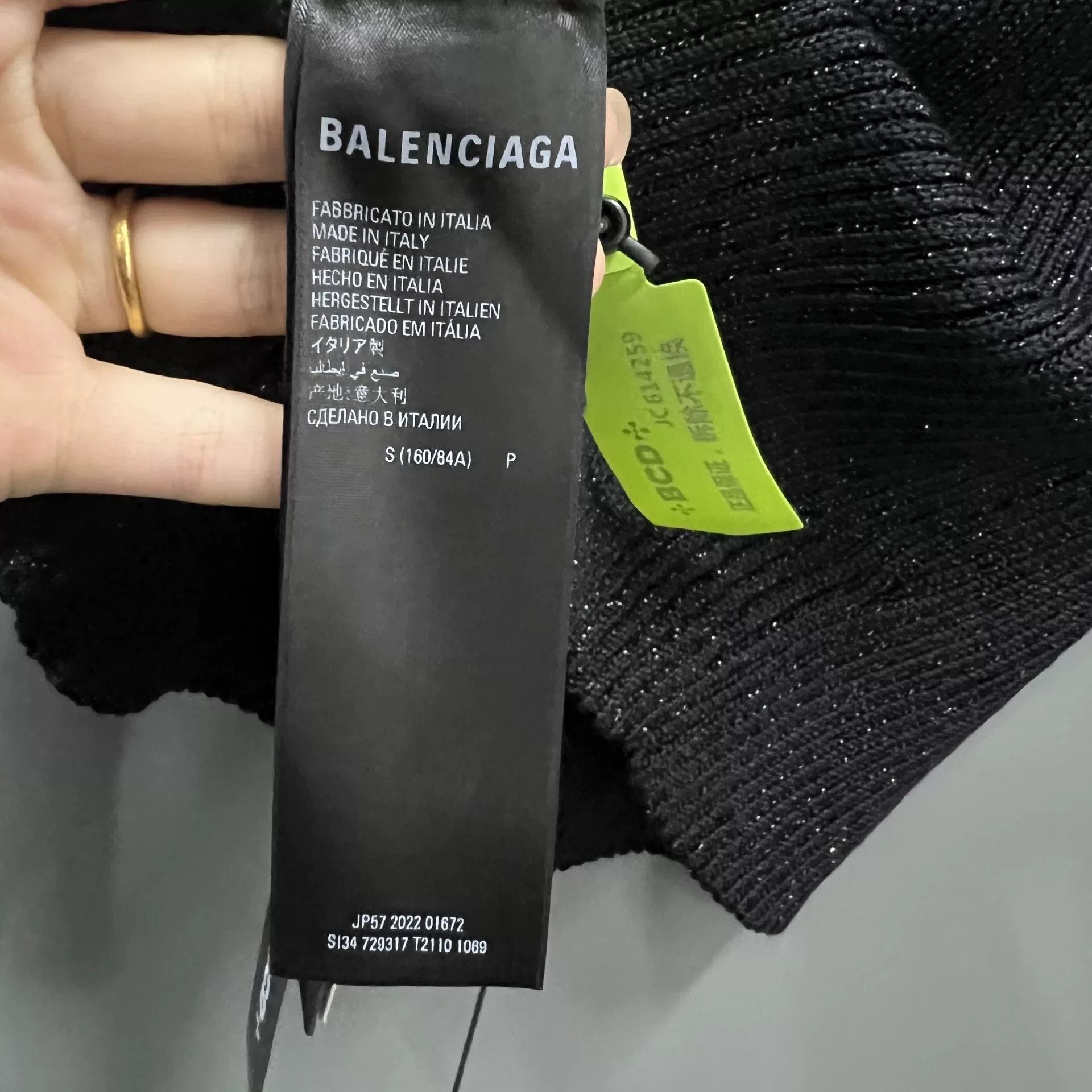 Balenciaga Balenciaga Metallic Ribbed Sweater Size S Size S / US 4 / IT 40 - 6 Thumbnail