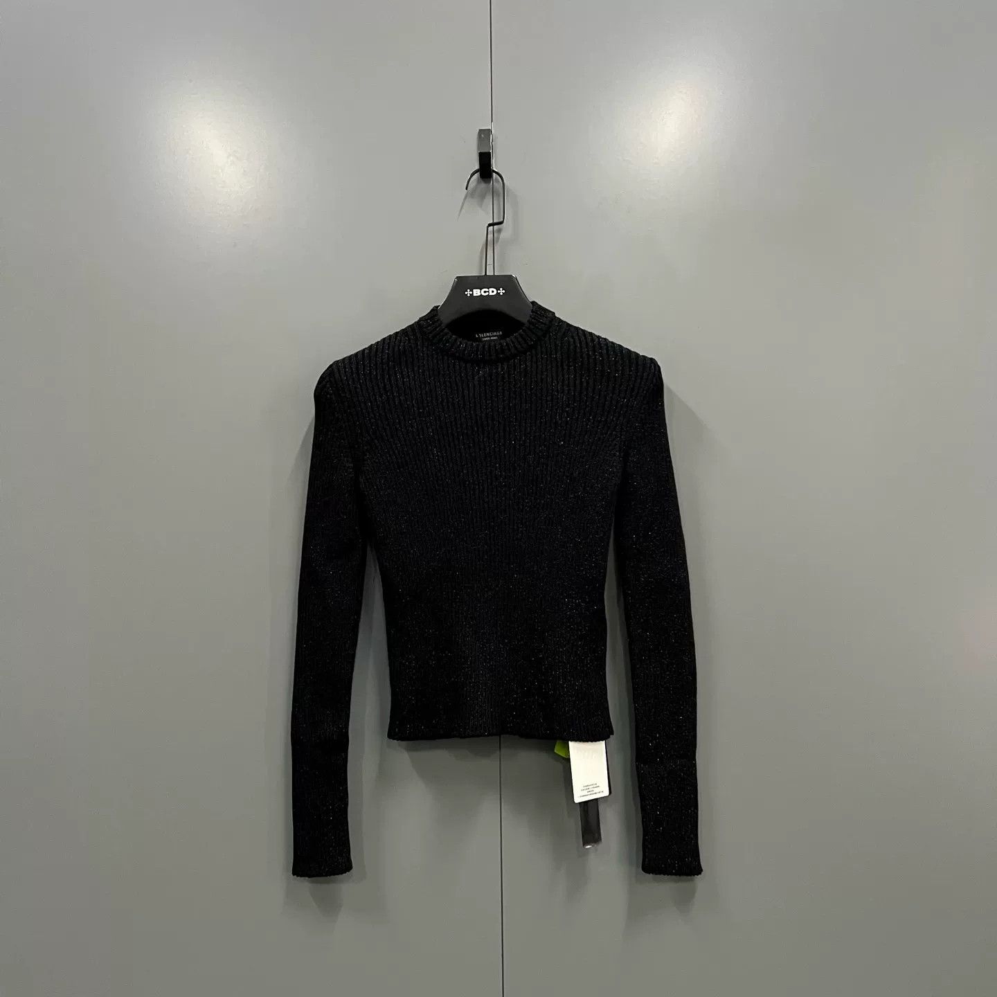 Balenciaga Balenciaga Metallic Ribbed Sweater Size S Size S / US 4 / IT 40 - 2 Thumbnail