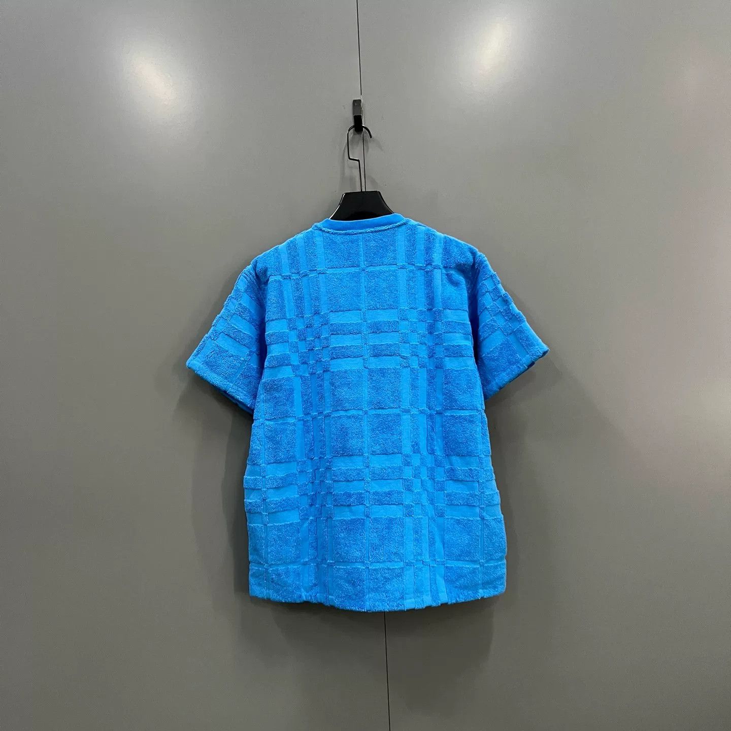 Burberry Burberry Blue Terry Grid Check T-Shirt Size S Size US S / EU 44-46 / 1 - 3 Thumbnail