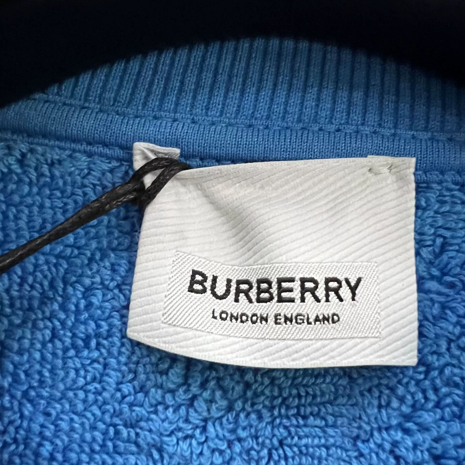 Burberry Burberry Blue Terry Grid Check T-Shirt Size S Size US S / EU 44-46 / 1 - 4 Thumbnail