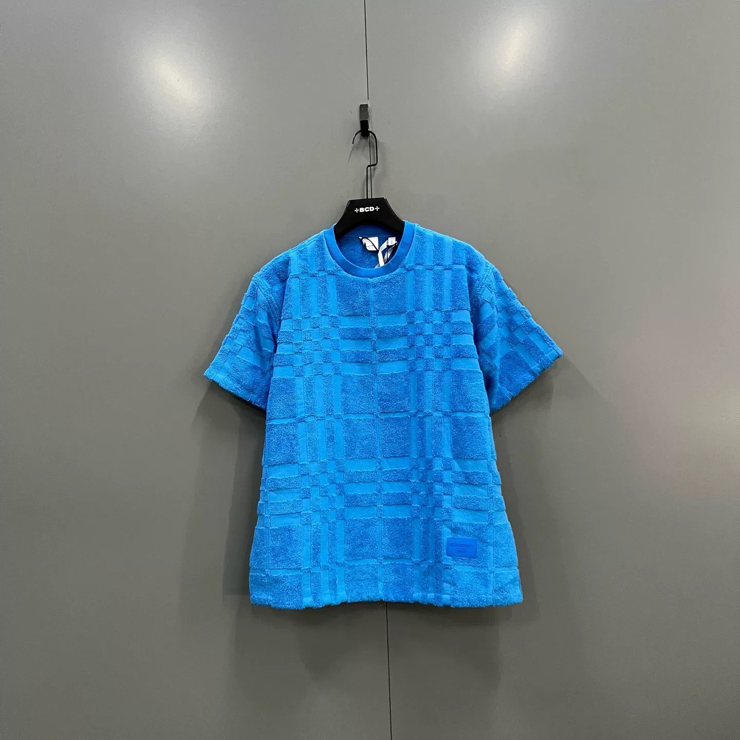 Burberry Burberry Blue Terry Grid Check T-Shirt Size S Size US S / EU 44-46 / 1 - 2 Thumbnail