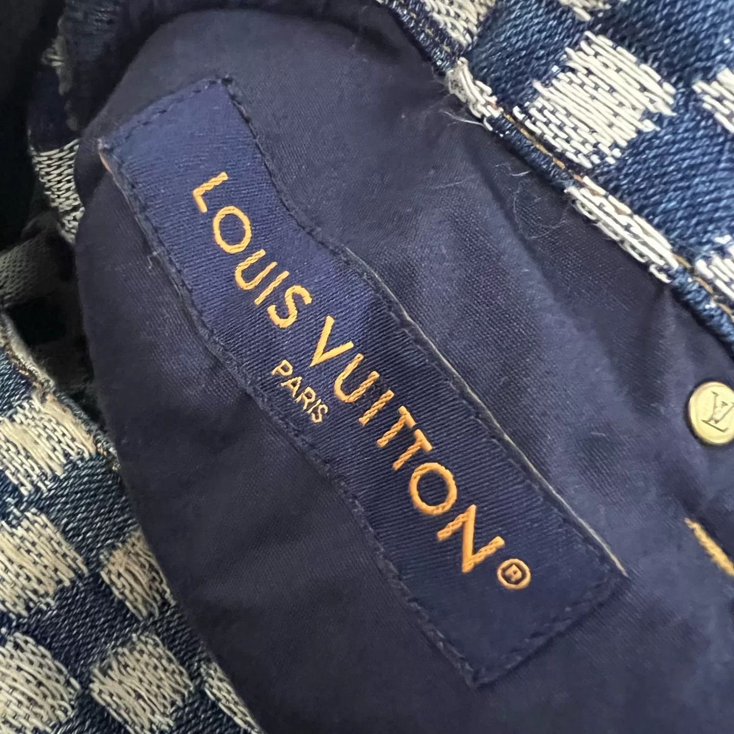 Louis Vuitton Louis Vuitton x Nigo Mini Damier Denim Pants 32 Size US 32 / EU 48 - 4 Thumbnail