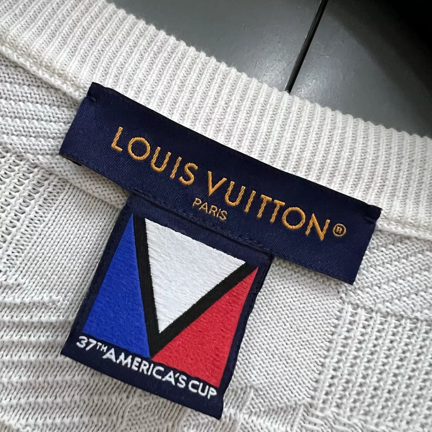 Louis Vuitton Louis Vuitton America's Cup Damier Knit T-Shirt 4XL Size US XXL / EU 58 / 5 - 4 Thumbnail