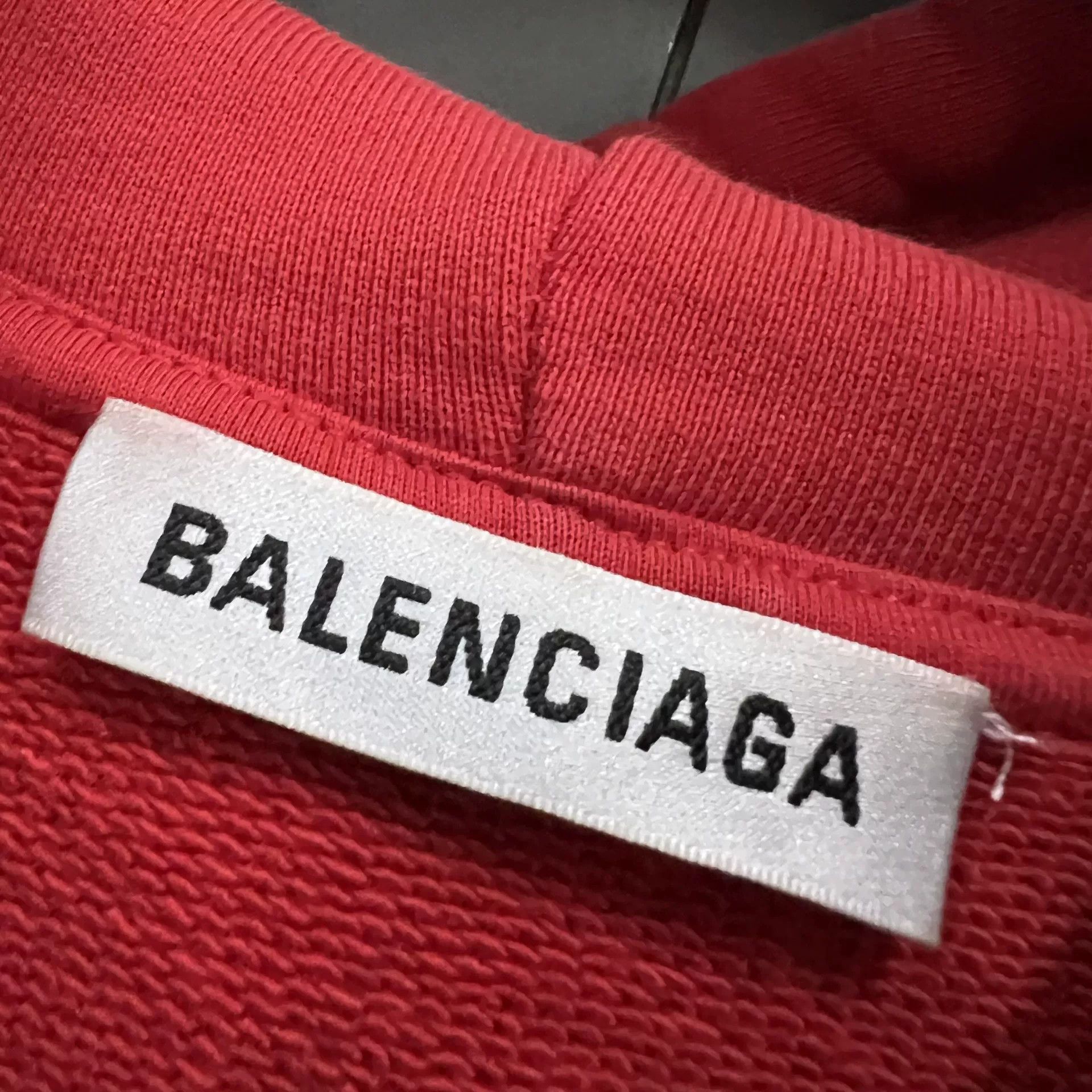 Balenciaga Balenciaga Red Back Logo Hoodie Size XS Size US XS / EU 42 / 0 - 4 Thumbnail