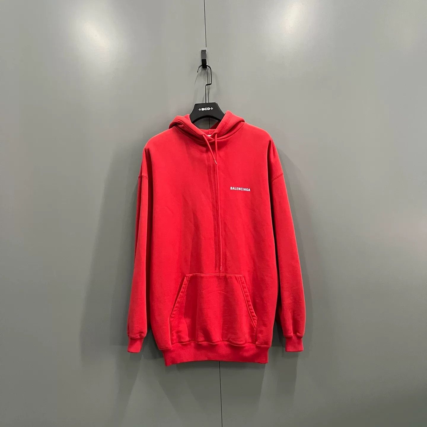 Balenciaga Balenciaga Red Back Logo Hoodie Size XS Size US XS / EU 42 / 0 - 2 Thumbnail