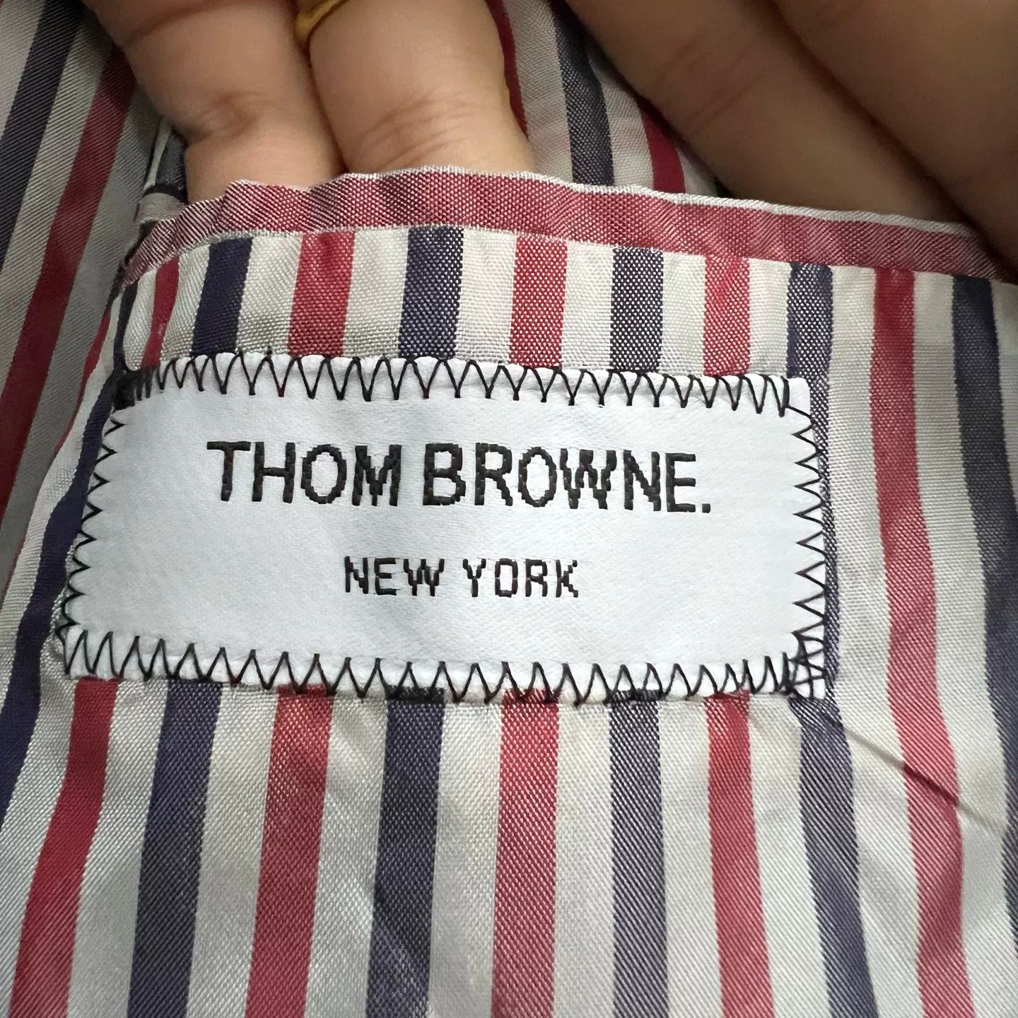 Thom Browne Thom Browne Striped Flat Hem Golf Jacket Size 0 Size US XS / EU 42 / 0 - 4 Thumbnail