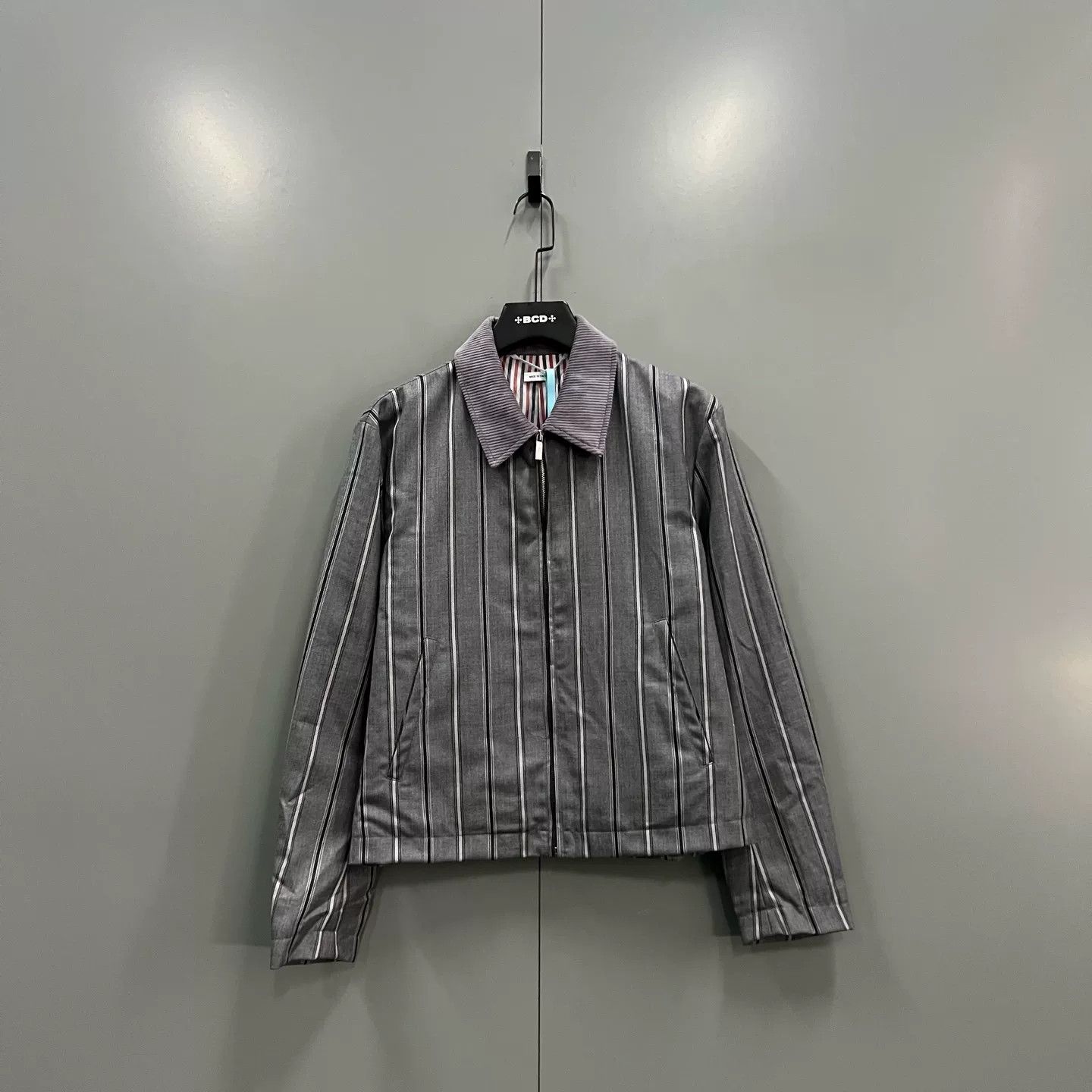 Thom Browne Thom Browne Striped Flat Hem Golf Jacket Size 0 Size US XS / EU 42 / 0 - 2 Thumbnail