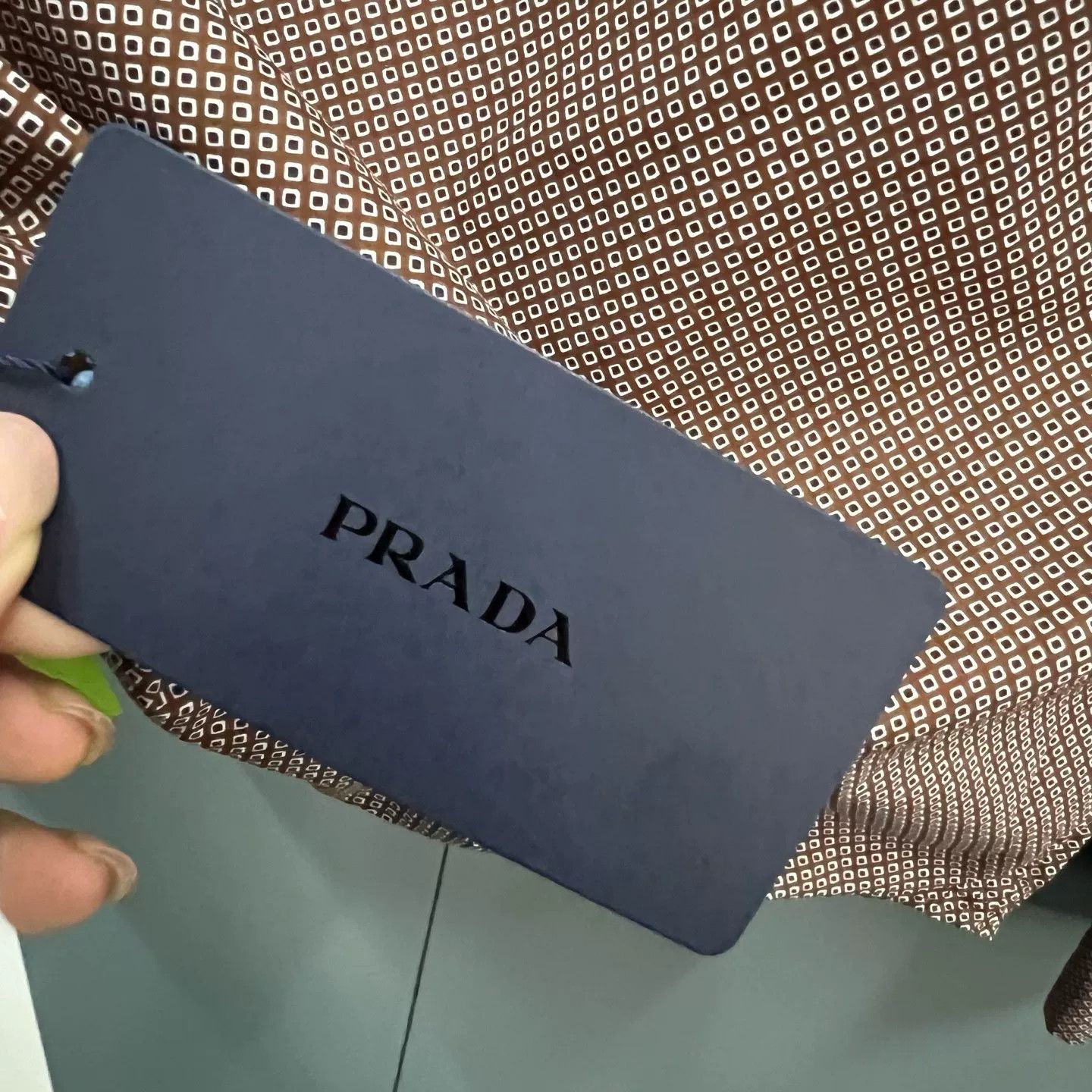 Prada Prada Geometric Print Long Sleeve Shirt 42 Size US L / EU 52-54 / 3 - 5 Thumbnail