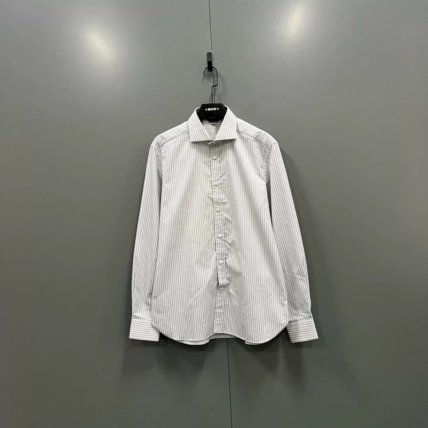 Z Zegna Ermenegildo Zegna Couture Striped Cotton Shirt Size 42 Size US L / EU 52-54 / 3 - 2 Thumbnail
