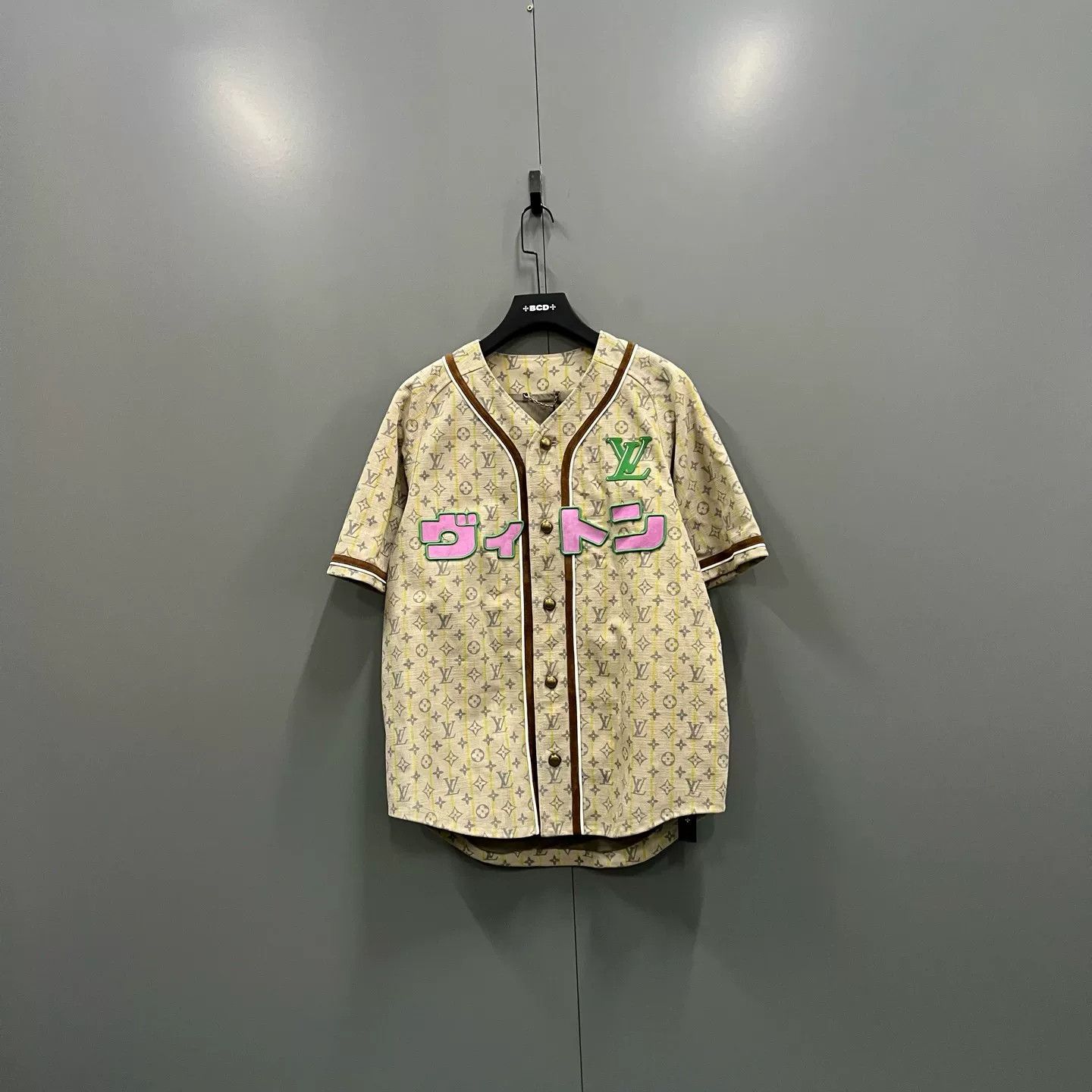 Louis Vuitton Louis Vuitton x Nigo Monogram Leather Baseball Shirt 48 Size US M / EU 48-50 / 2 - 2 Thumbnail