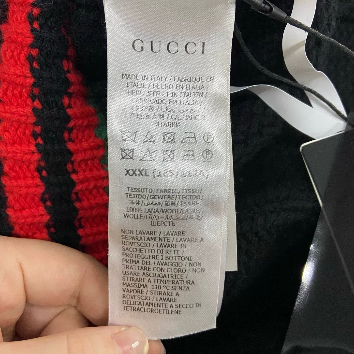 Gucci Gucci Web Stripe Wool Knit Cardigan XXXL Size US XXL / EU 58 / 5 - 5 Thumbnail
