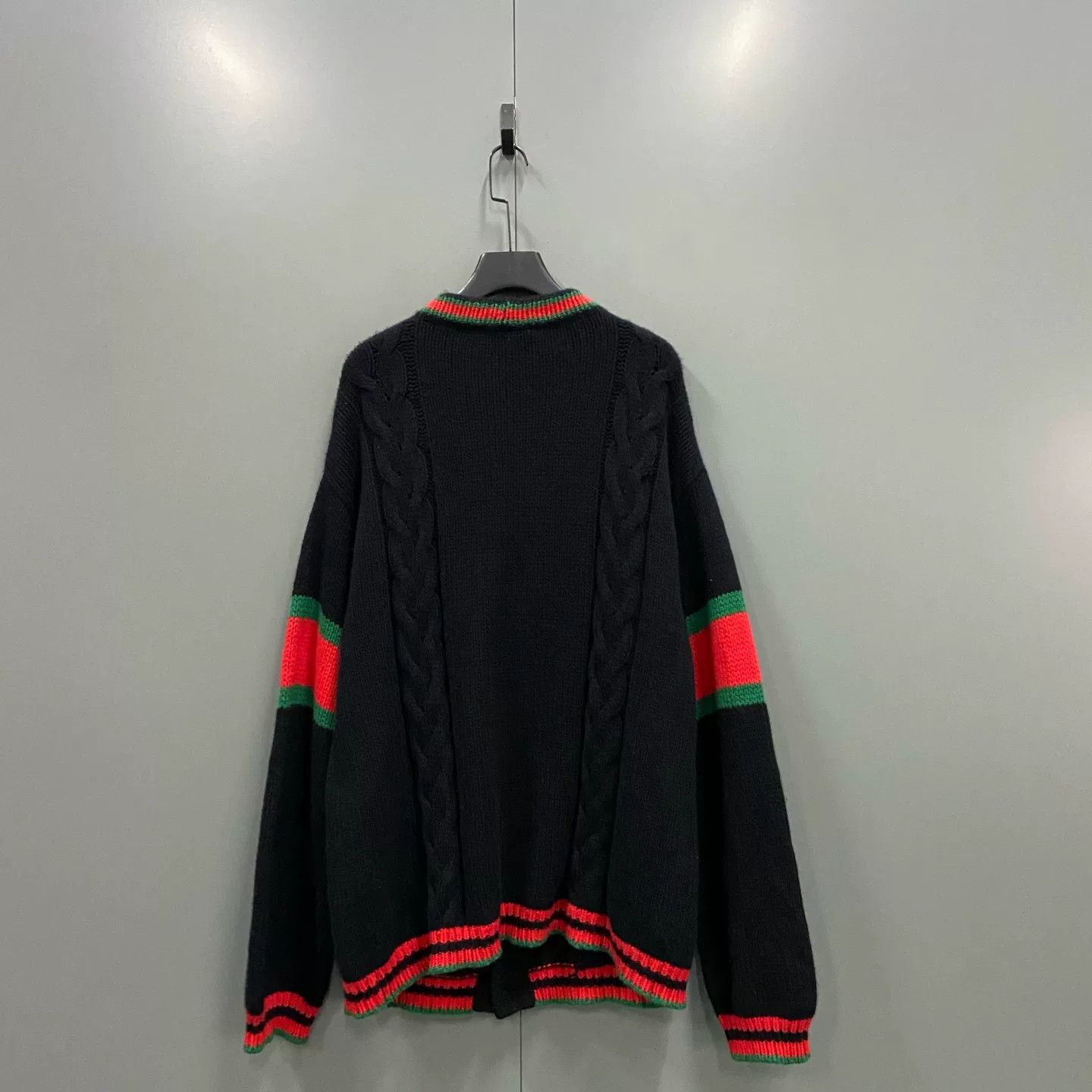 Gucci Gucci Web Stripe Wool Knit Cardigan XXXL Size US XXL / EU 58 / 5 - 3 Thumbnail