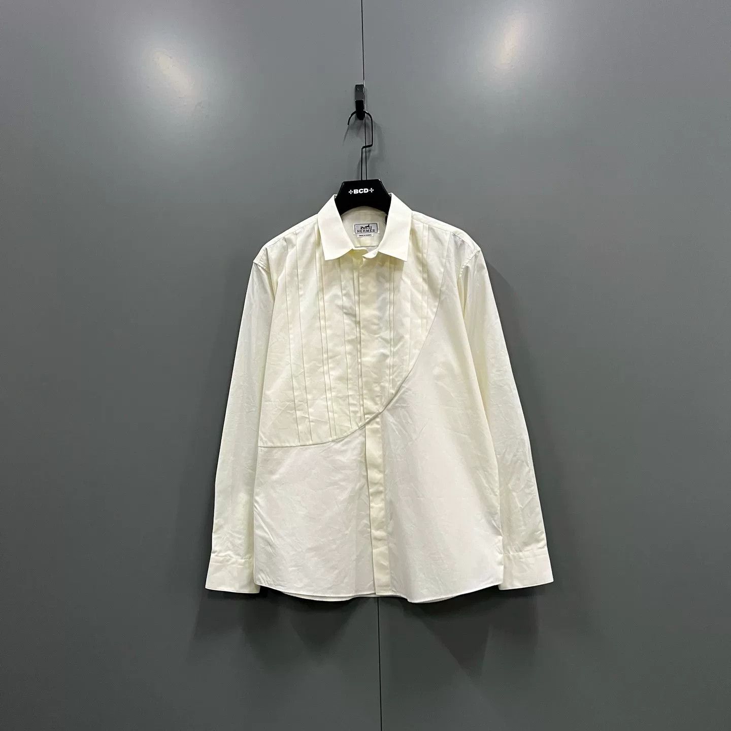 Hermes Hermes Asymmetric Pleated Shirt Size L Size US L / EU 52-54 / 3 - 2 Thumbnail