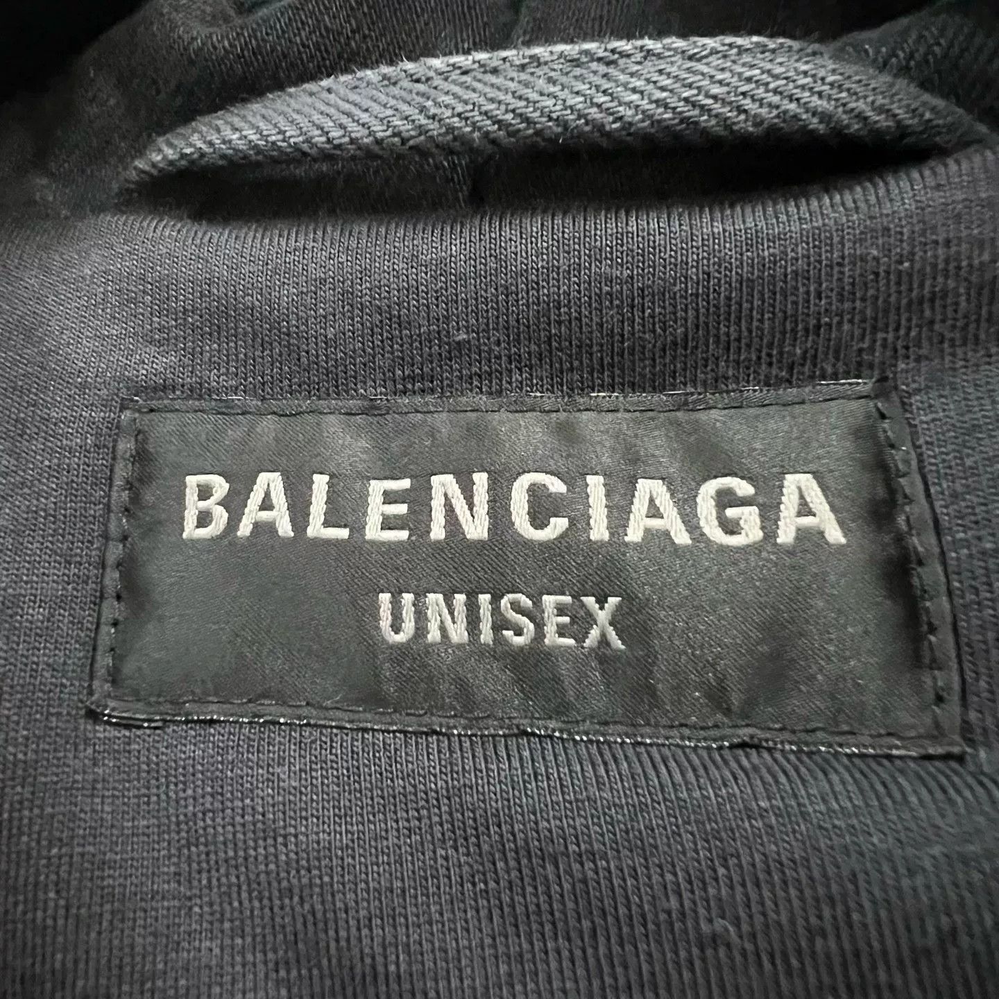 Balenciaga Balenciaga Back Logo Denim Hooded Jacket S Size US S / EU 44-46 / 1 - 4 Thumbnail