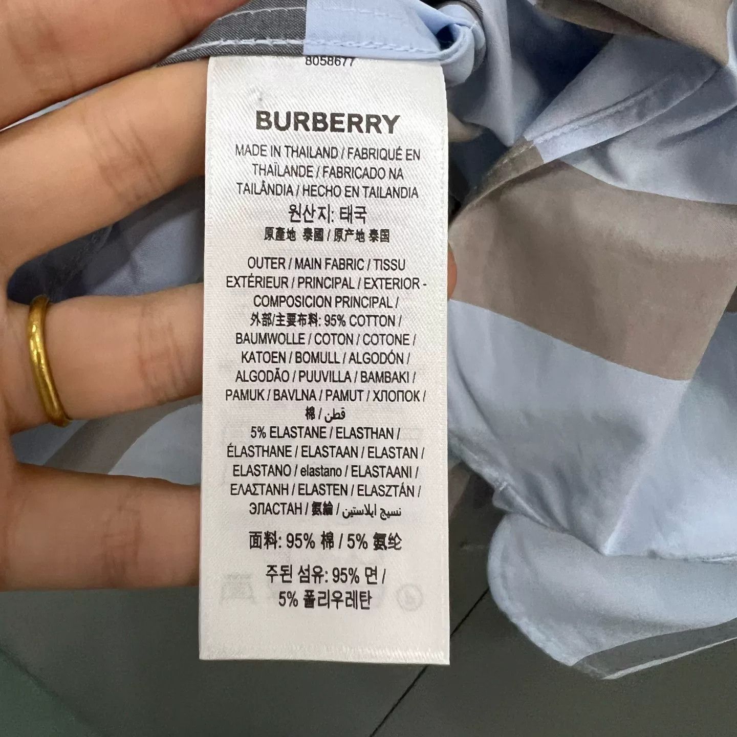 Burberry Burberry Colorblock Check Shirt Size L Size US L / EU 52-54 / 3 - 6 Thumbnail