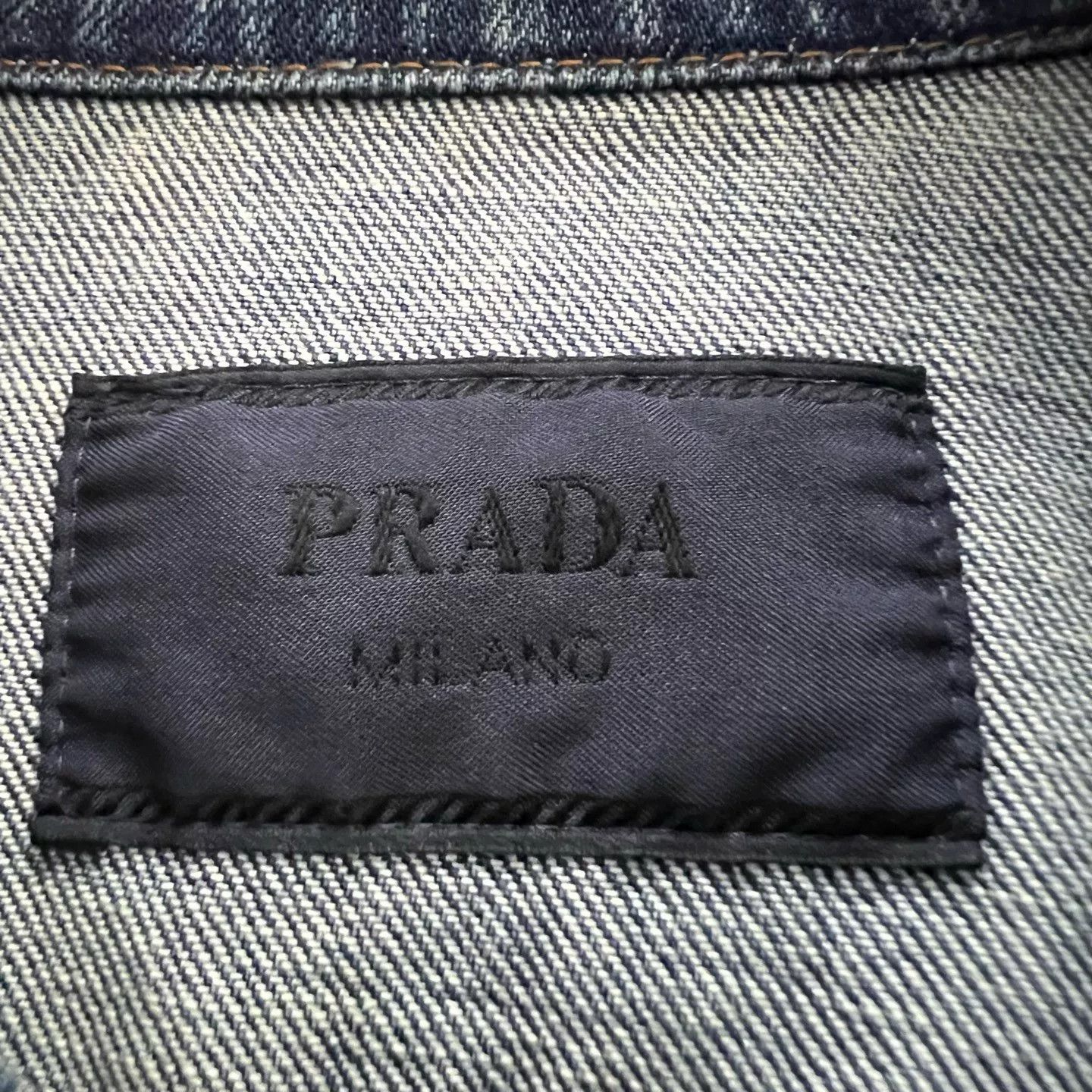 Prada Prada Triangle Logo Denim Shirt US L Size US L / EU 52-54 / 3 - 4 Thumbnail