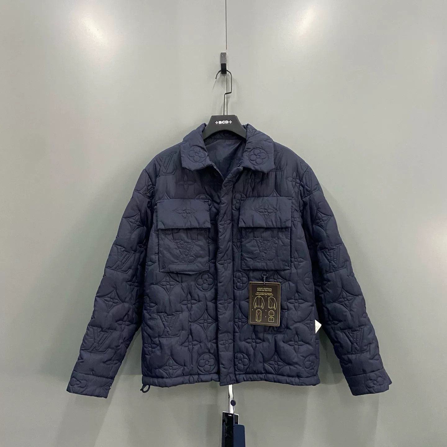 Louis Vuitton Louis Vuitton Monogram Embossed Quilted Jacket EU 48 Size US M / EU 48-50 / 2 - 2 Thumbnail