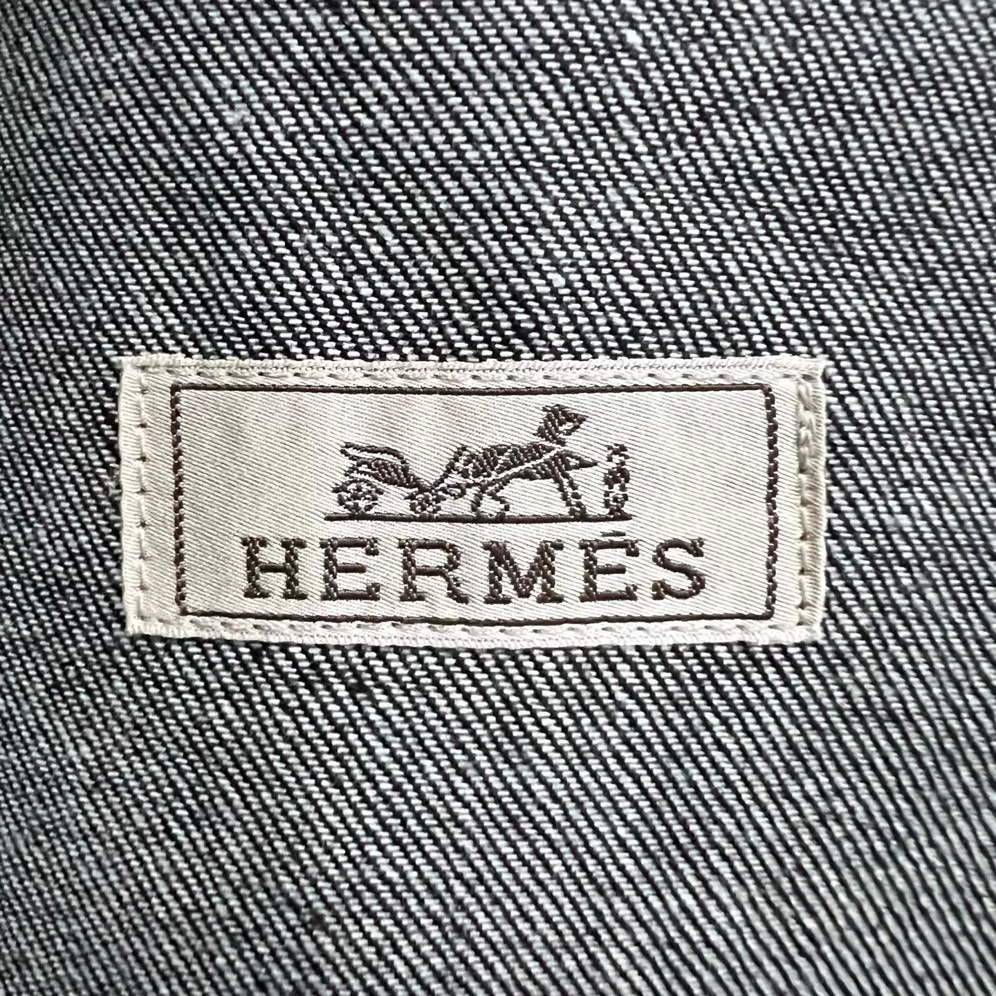 Hermes Hermes Embroidered Logo Denim Jacket 48 Size US M / EU 48-50 / 2 - 4 Thumbnail