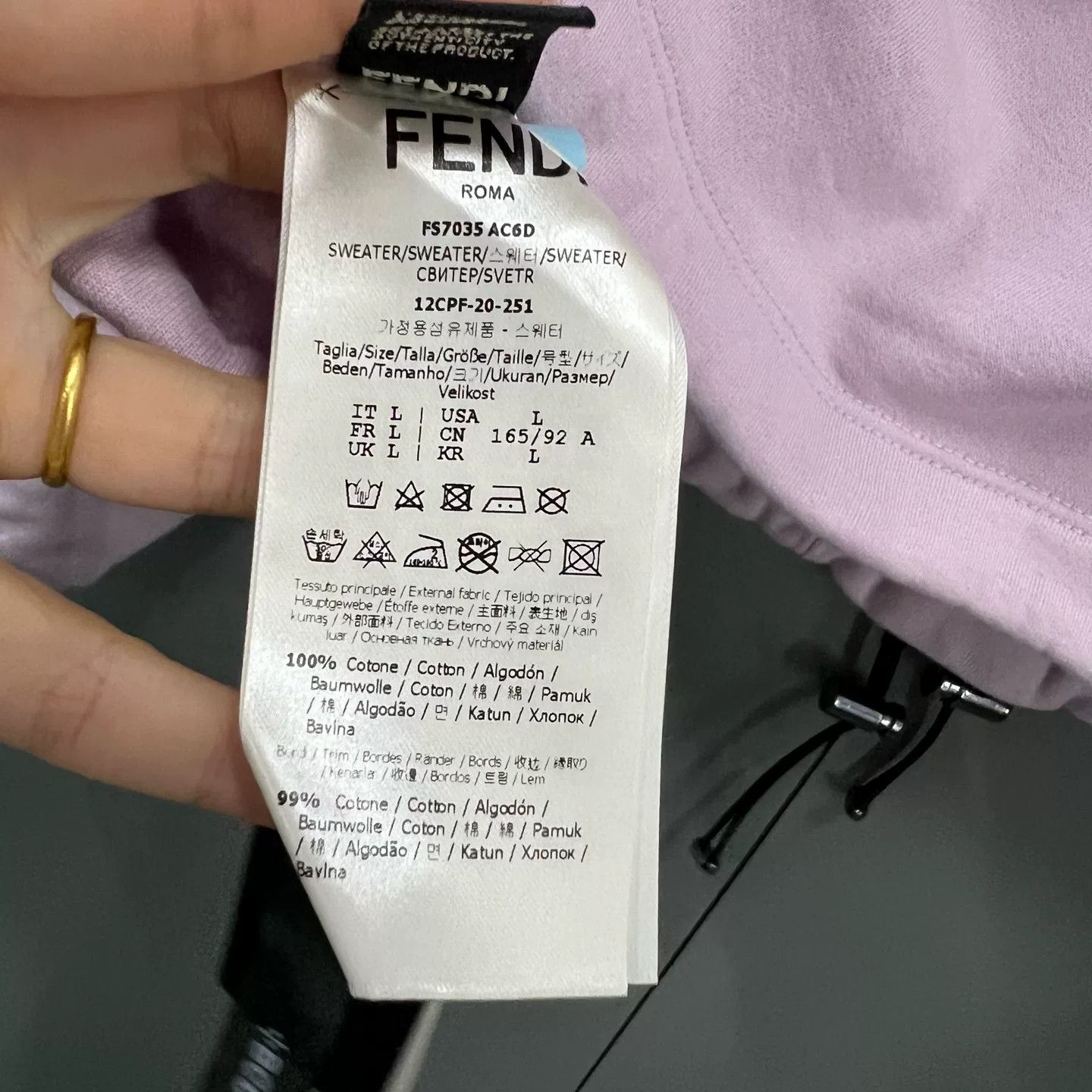 Fendi Fendi Graffiti Logo Hoodie Size L Size L / US 10 / IT 46 - 5 Thumbnail