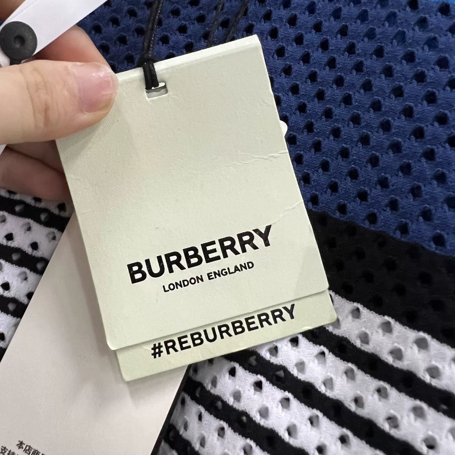 Burberry Burberry Striped Mesh T-Shirt S Size US S / EU 44-46 / 1 - 6 Thumbnail