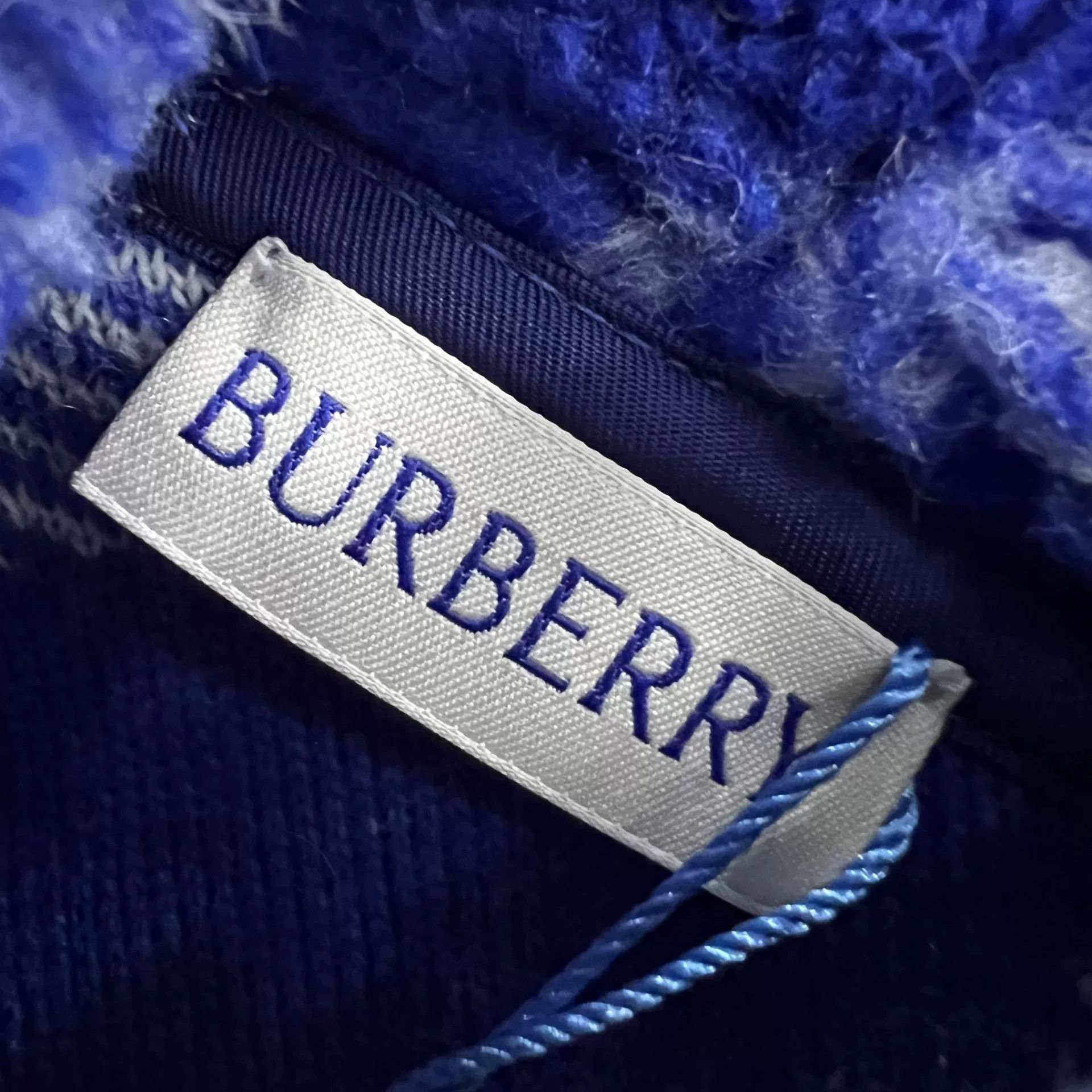 Burberry Burberry Blue Check Fleece Hoodie Size M Size US M / EU 48-50 / 2 - 4 Thumbnail
