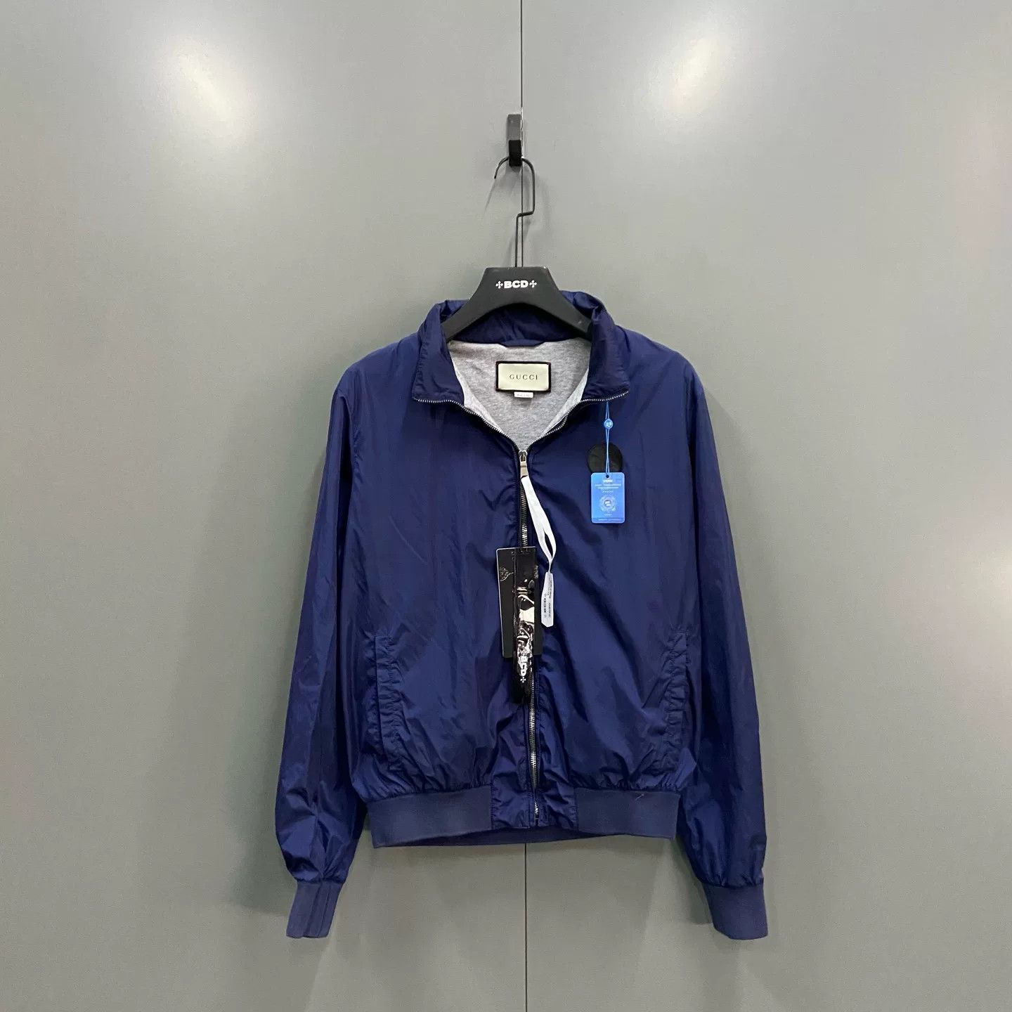 Gucci Gucci Navy Logo Patch Zip Jacket 48 Size US M / EU 48-50 / 2 - 2 Thumbnail