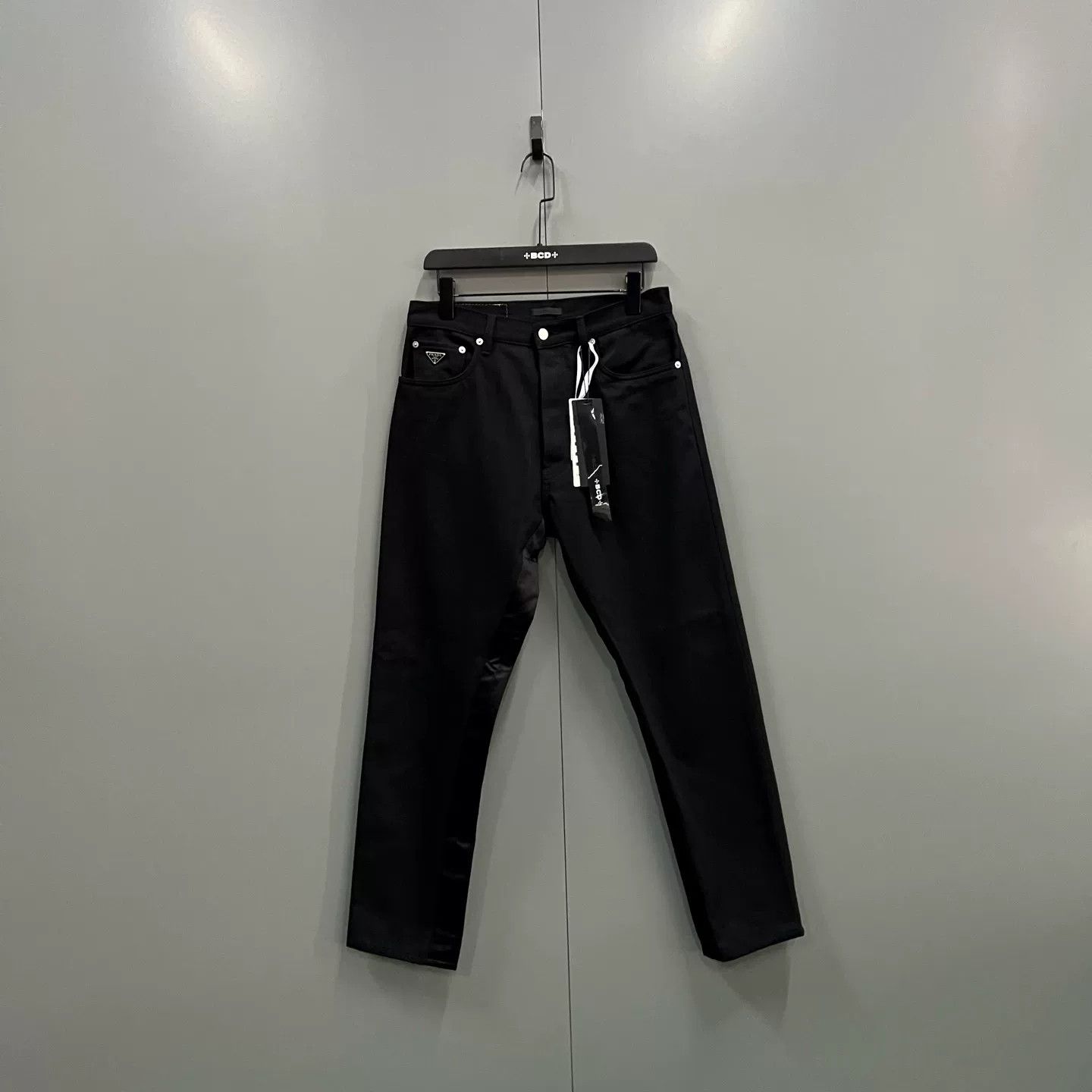 Prada Prada Triangle Logo Black Denim Jeans 30 Size US 30 / EU 46 - 2 Thumbnail