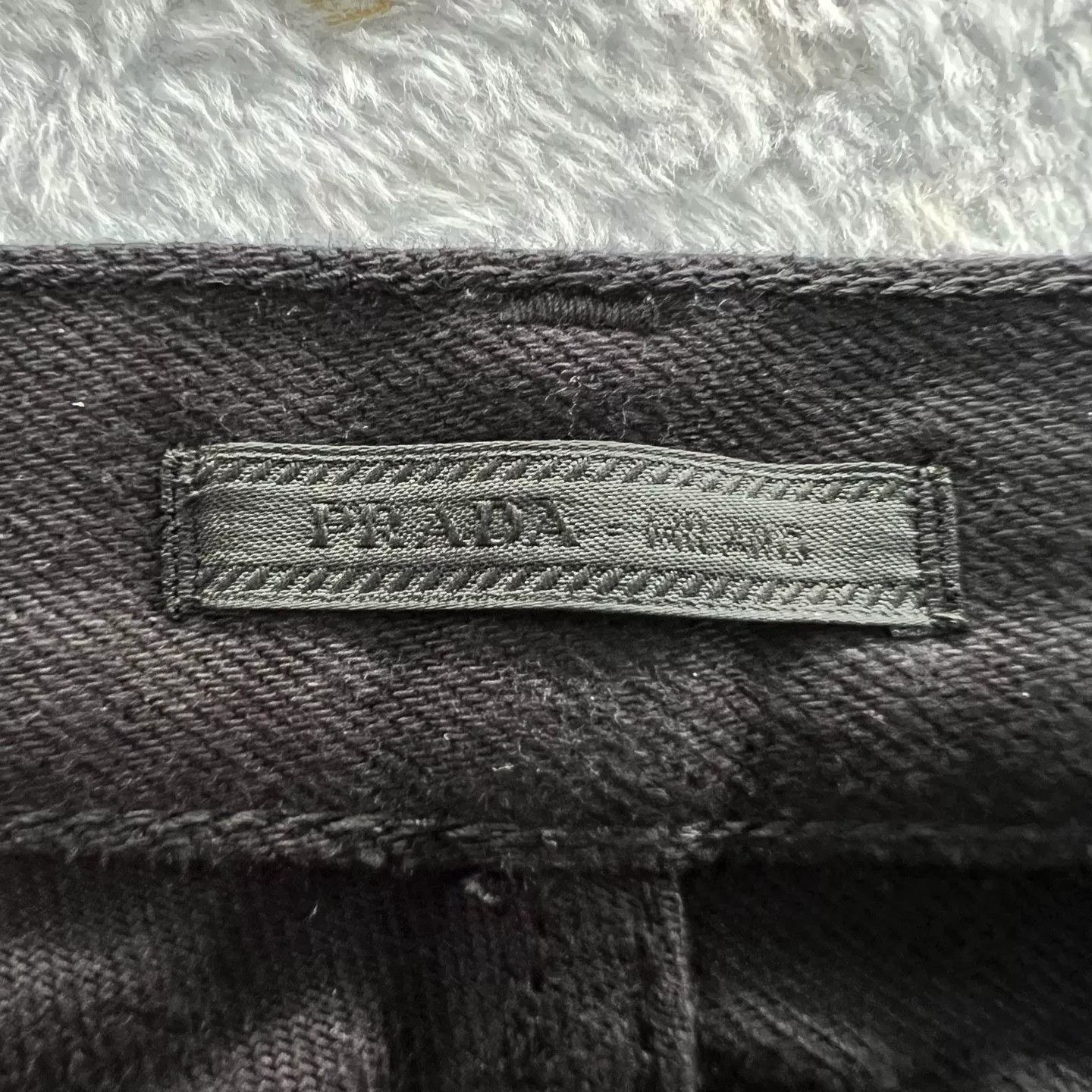 Prada Prada Triangle Logo Black Denim Jeans 30 Size US 30 / EU 46 - 4 Thumbnail