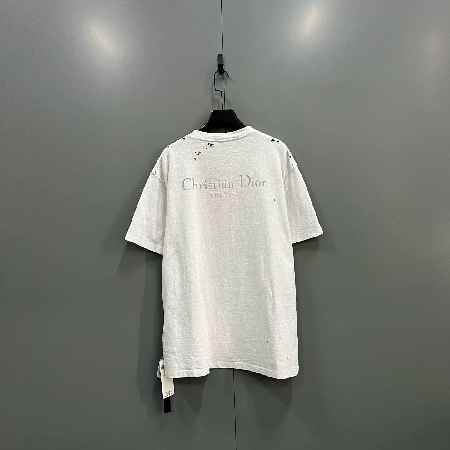 Dior Dior Distressed Logo T-Shirt XXL Size US XXL / EU 58 / 5 - 3 Thumbnail