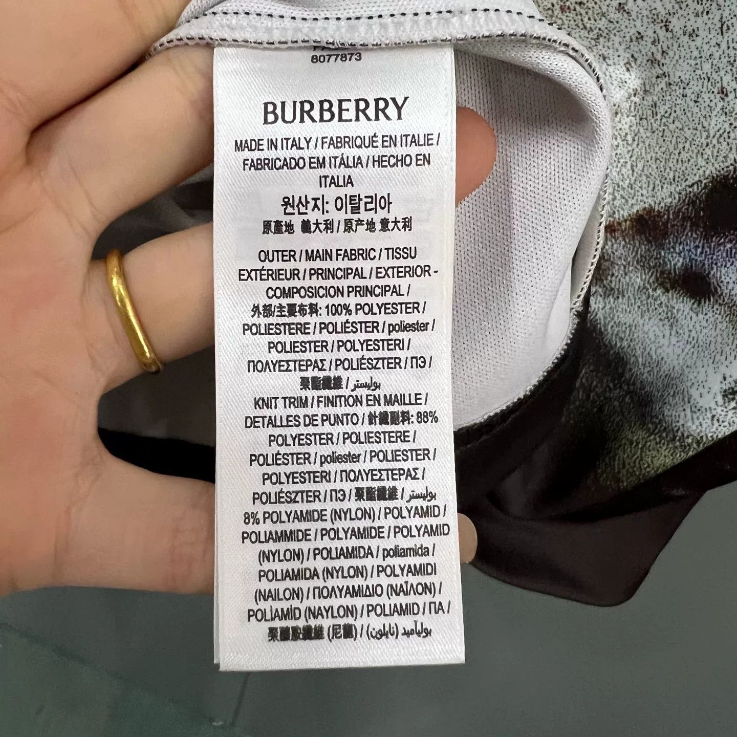 Burberry Burberry Swan Print T-Shirt XL Size US XL / EU 56 / 4 - 6 Thumbnail