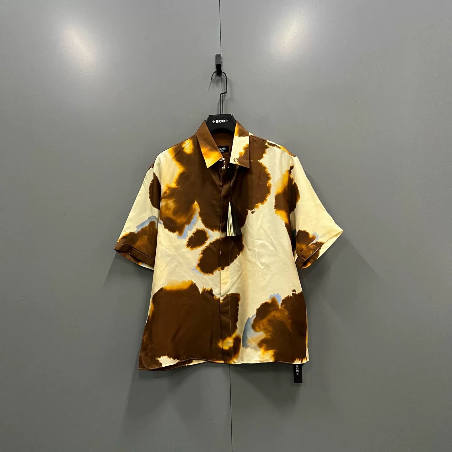 Fendi Fendi Watercolor Silk Short Sleeve Shirt 40 Size US M / EU 48-50 / 2 - 2 Thumbnail