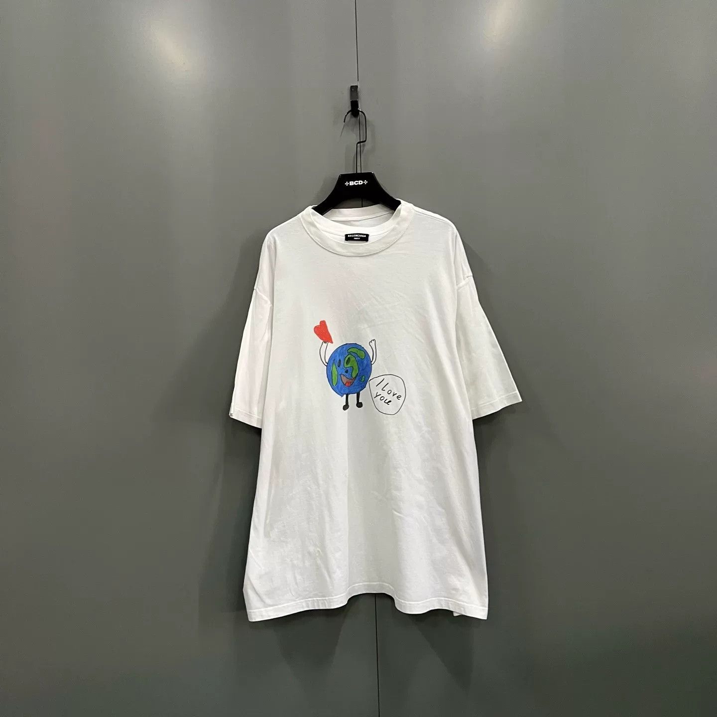 Balenciaga Balenciaga Earth Print T-Shirt S Size US S / EU 44-46 / 1 - 2 Thumbnail