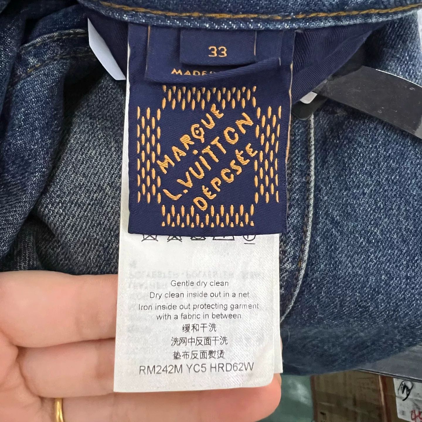 Louis Vuitton Louis Vuitton Distressed Jeans 33 Size US 33 - 5 Thumbnail