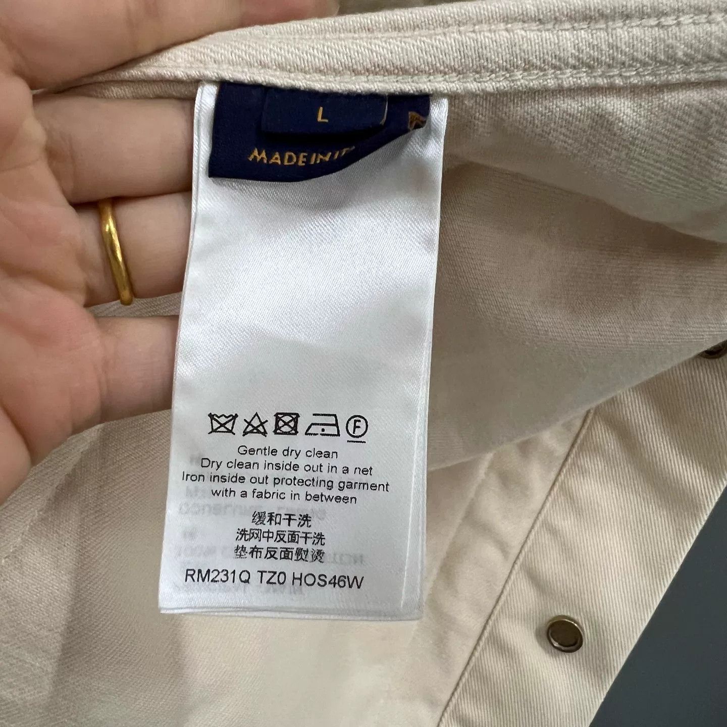 Louis Vuitton Louis Vuitton Monogram Beige Short Sleeve Shirt L Size US L / EU 52-54 / 3 - 6 Thumbnail