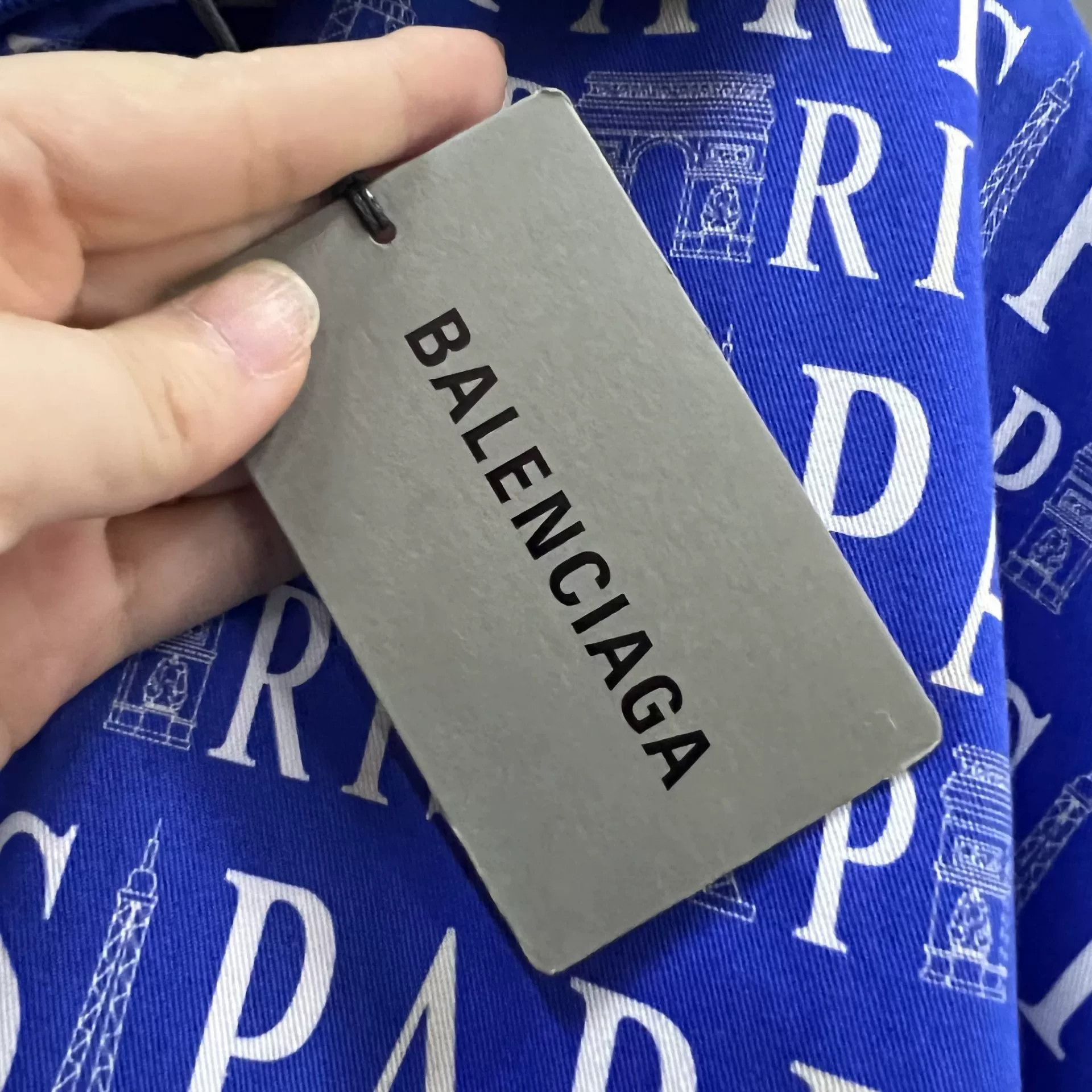 Balenciaga Balenciaga Eiffel Tower Print Zip Jacket 44 Size US S / EU 44-46 / 1 - 6 Thumbnail