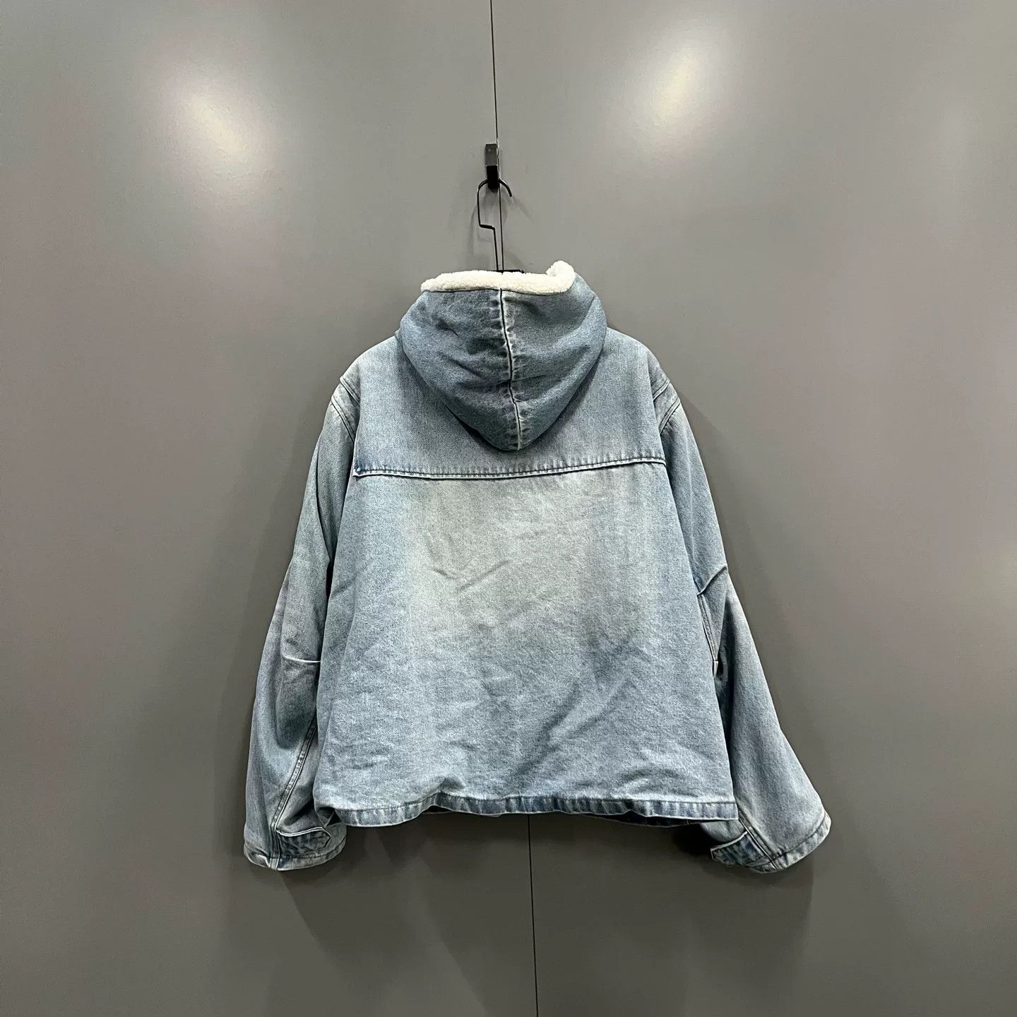 WE11DONE WE11DONE Washed Hooded Sherpa Denim Jacket XS Size US XS / EU 42 / 0 - 3 Thumbnail