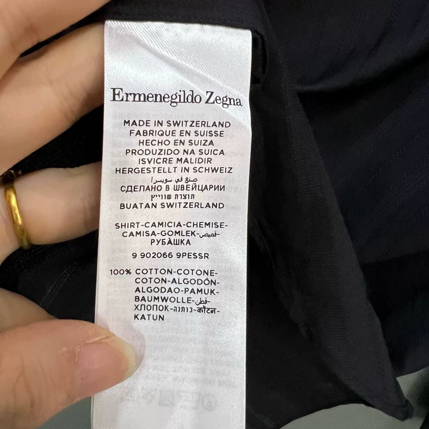 Z Zegna Zegna Couture Scarf Detail Cotton Shirt Size 38 Size US S / EU 44-46 / 1 - 5 Thumbnail