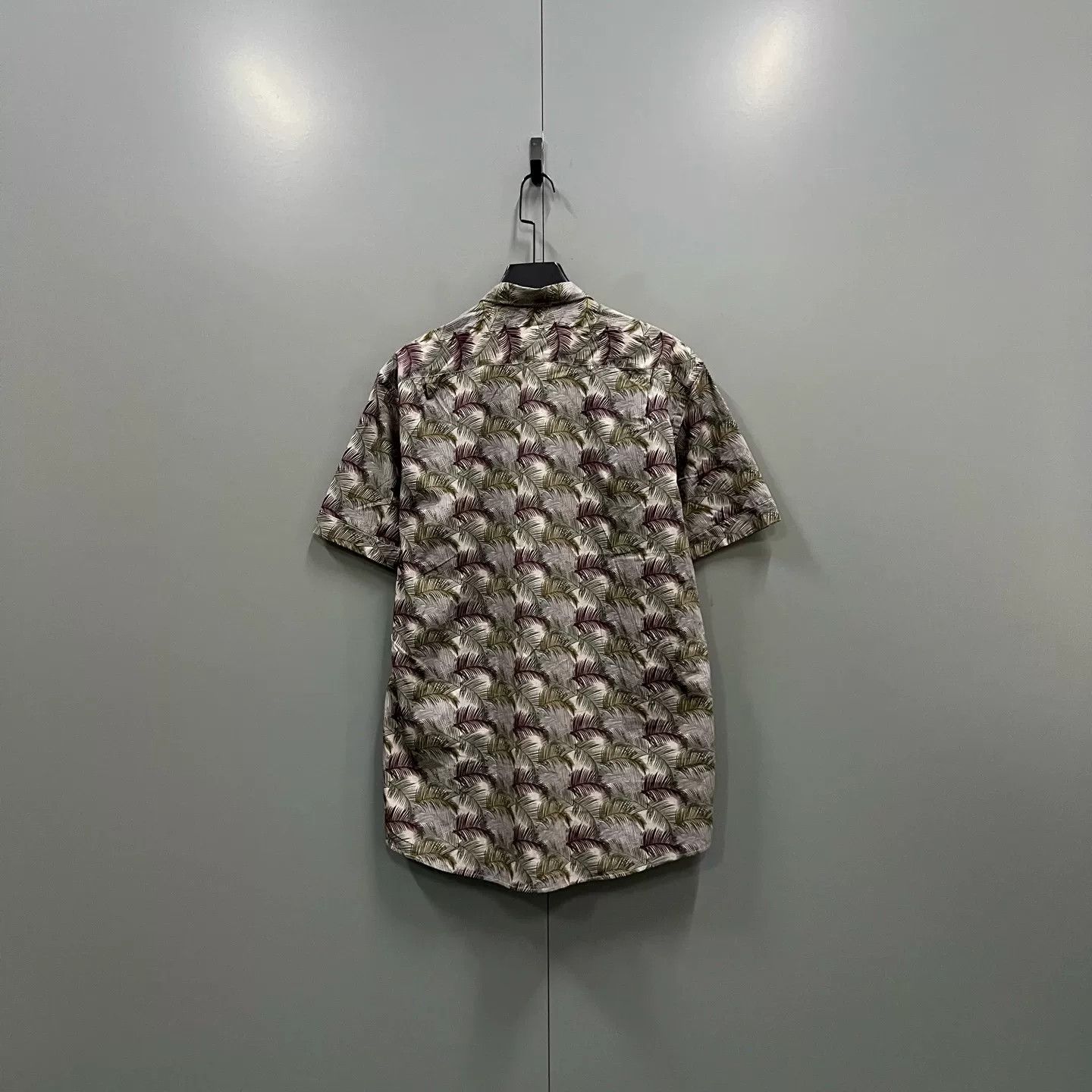 Z Zegna Zegna Palm Leaf Print Short Sleeve Shirt XS Size US XS / EU 42 / 0 - 3 Thumbnail