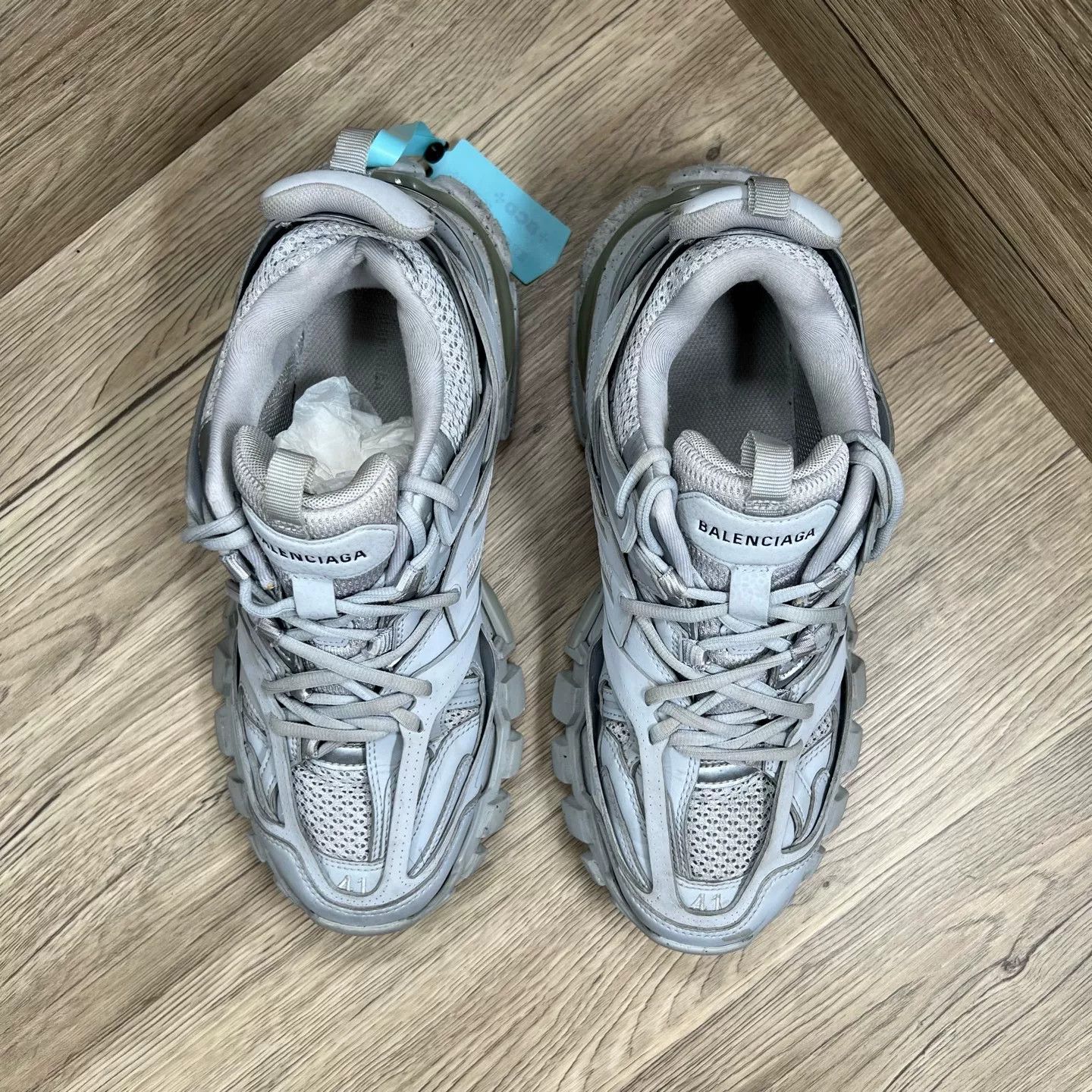 Balenciaga Balenciaga Gray Track Sneakers EU 41 Size US 8 / EU 41 - 3 Thumbnail