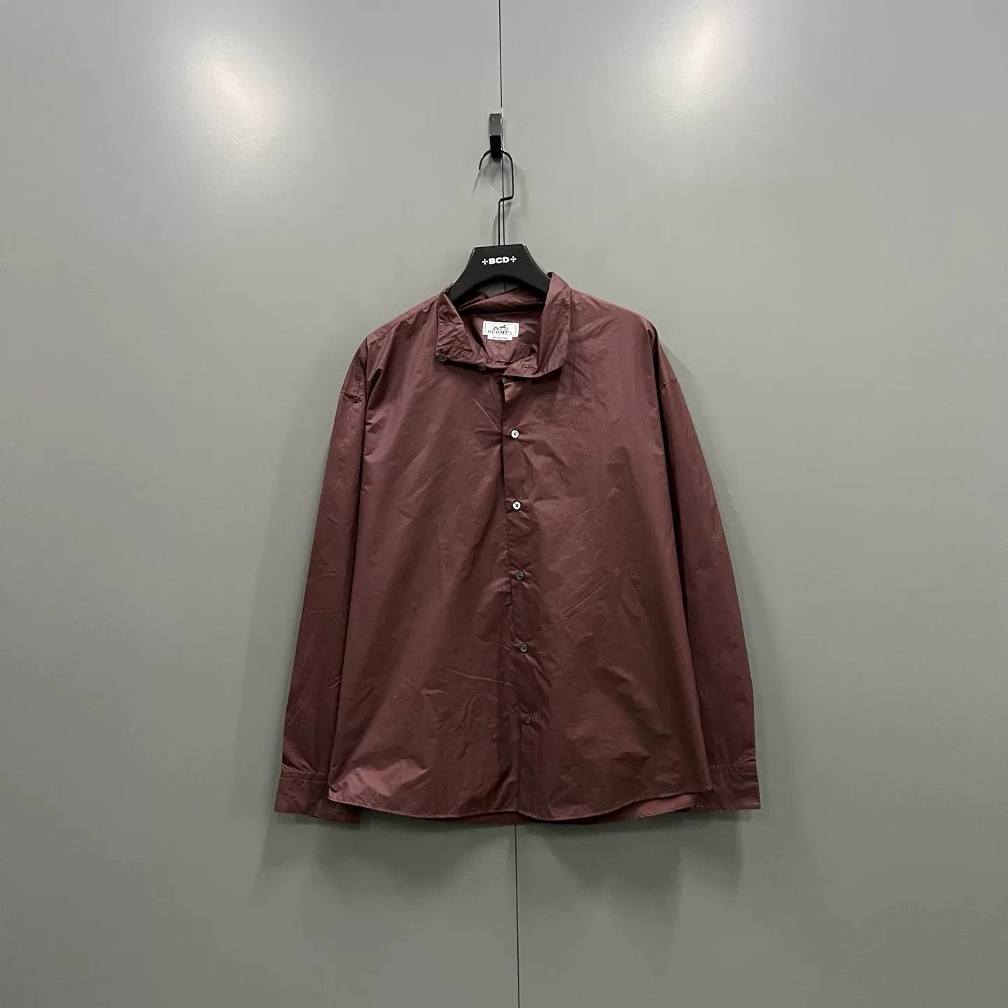 Hermes Hermes Solid Color Button Up Shirt 41 Size US L / EU 52-54 / 3 - 2 Thumbnail