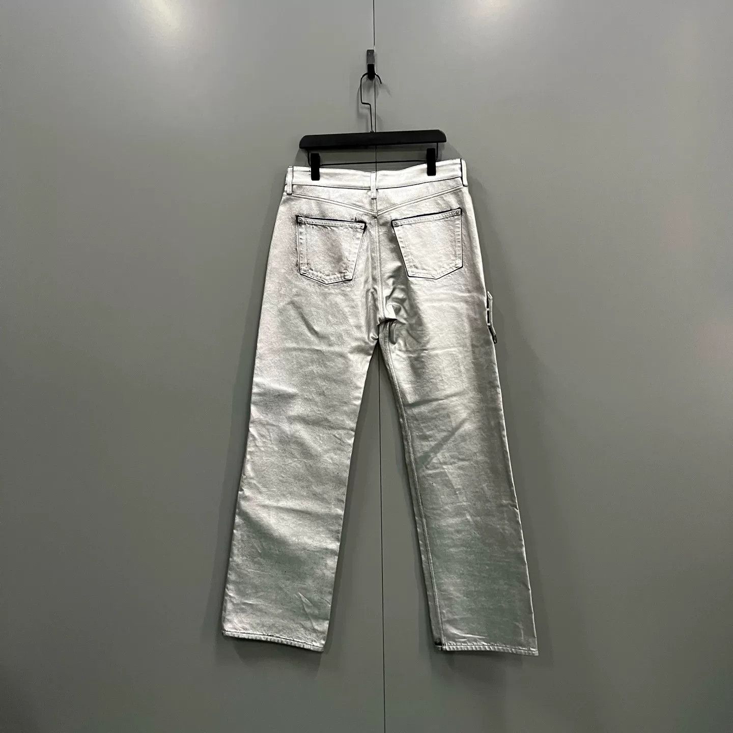 Louis Vuitton Louis Vuitton Silver Metallic Pants Size FR 40 Size 28" / US 6 / IT 42 - 3 Thumbnail