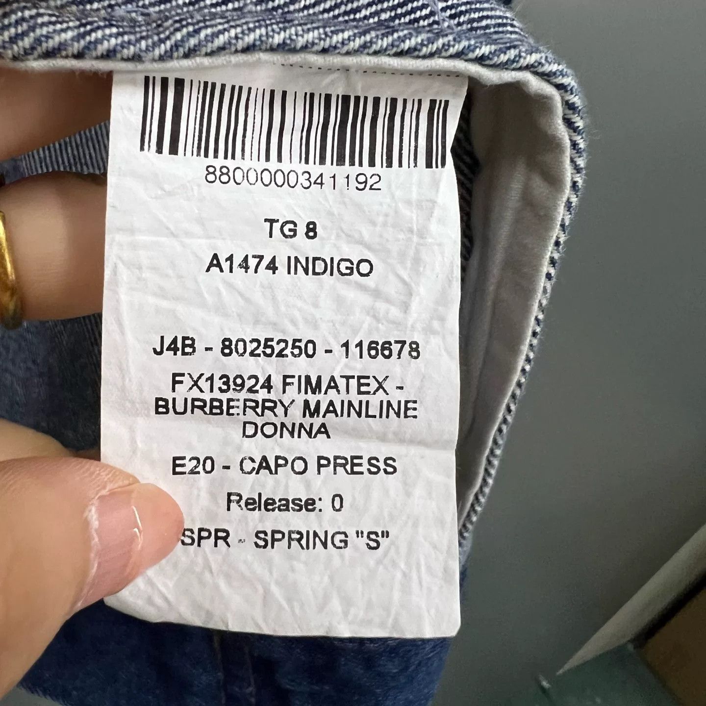 Burberry Burberry Logo Patch Denim Jacket UK 8 Size S / US 4 / IT 40 - 5 Thumbnail