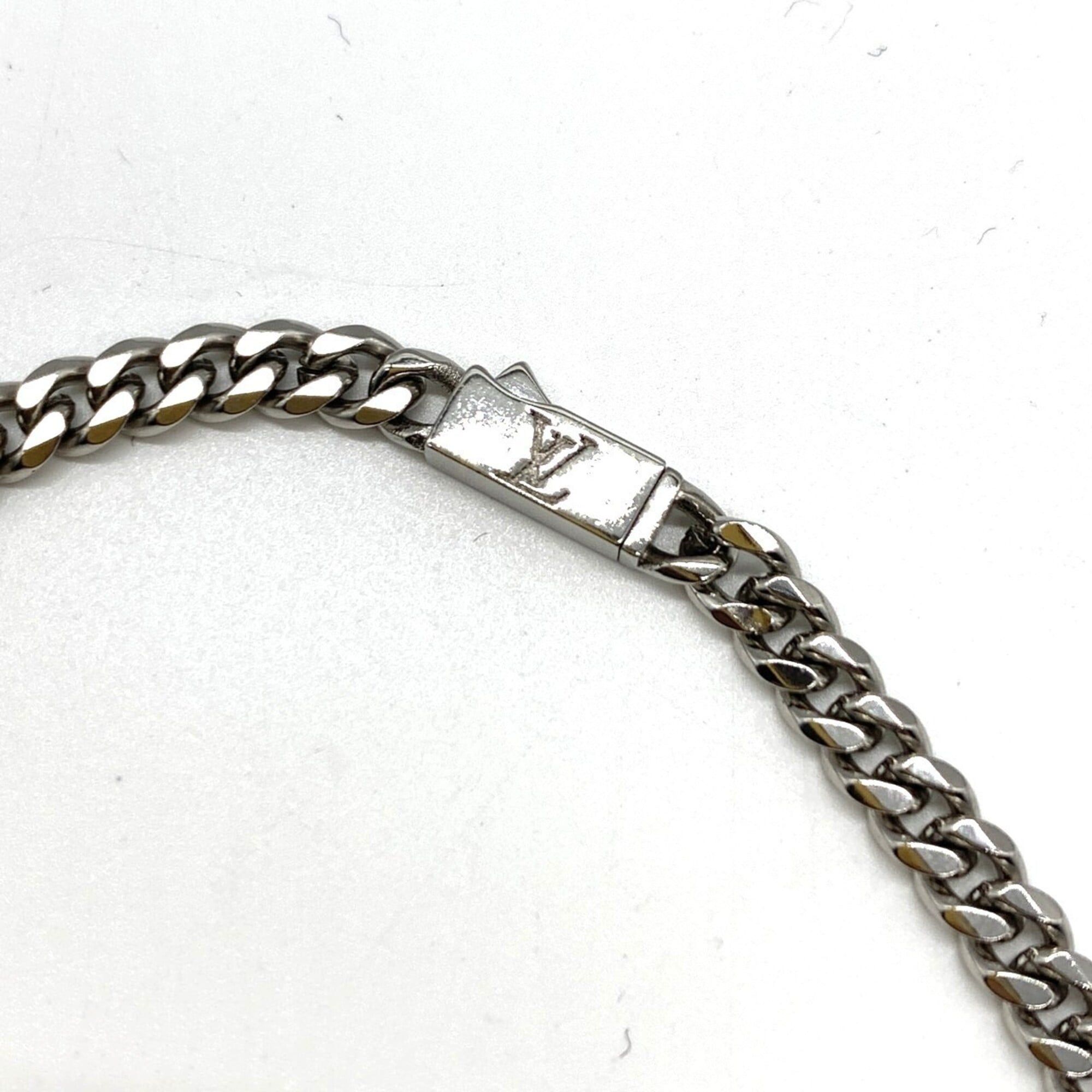 Louis Vuitton Louis Vuitton Monogram Lowe Necklace M01951 Metal Men's Silver LOUIS VUITTON Size ONE SIZE - 5 Thumbnail