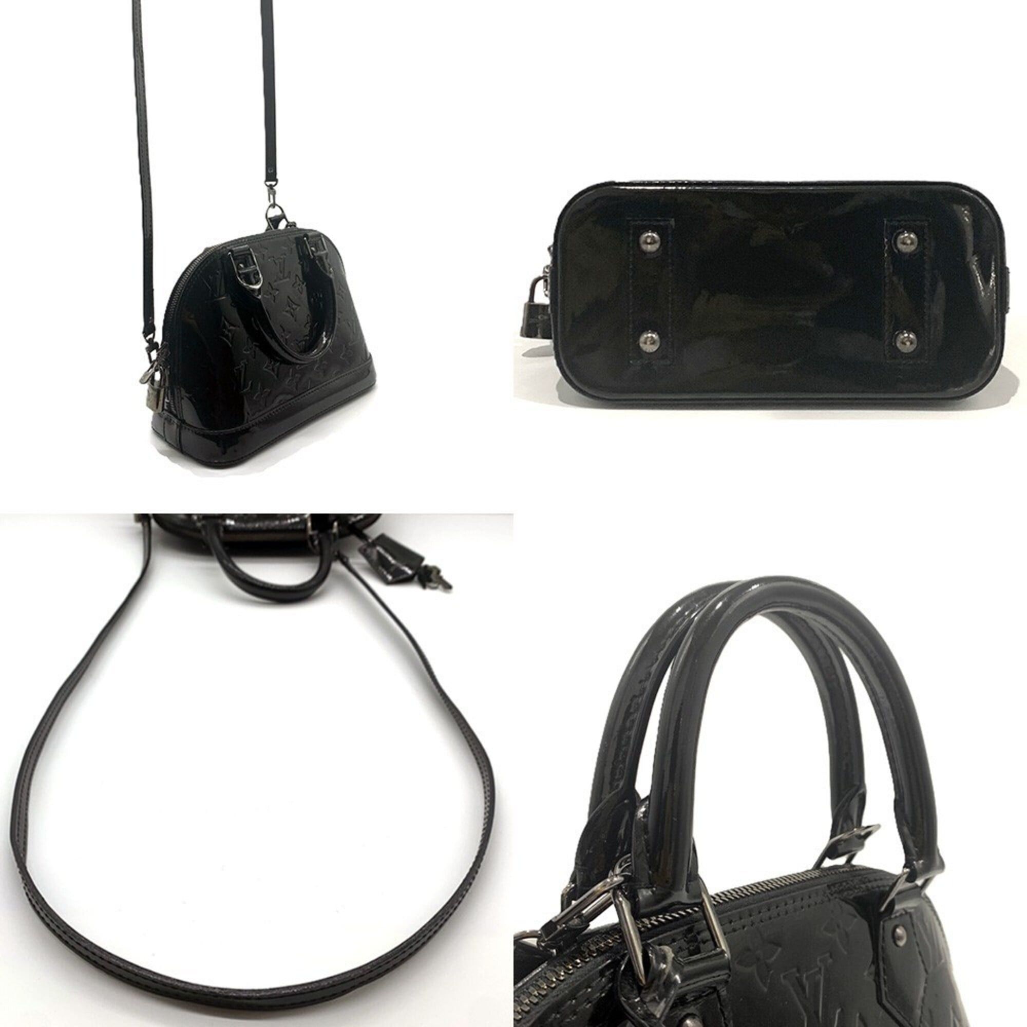 Louis Vuitton Louis Vuitton Vernis Alma BB Shoulder Bag, Black LOUIS VUITTON Size ONE SIZE - 4 Thumbnail