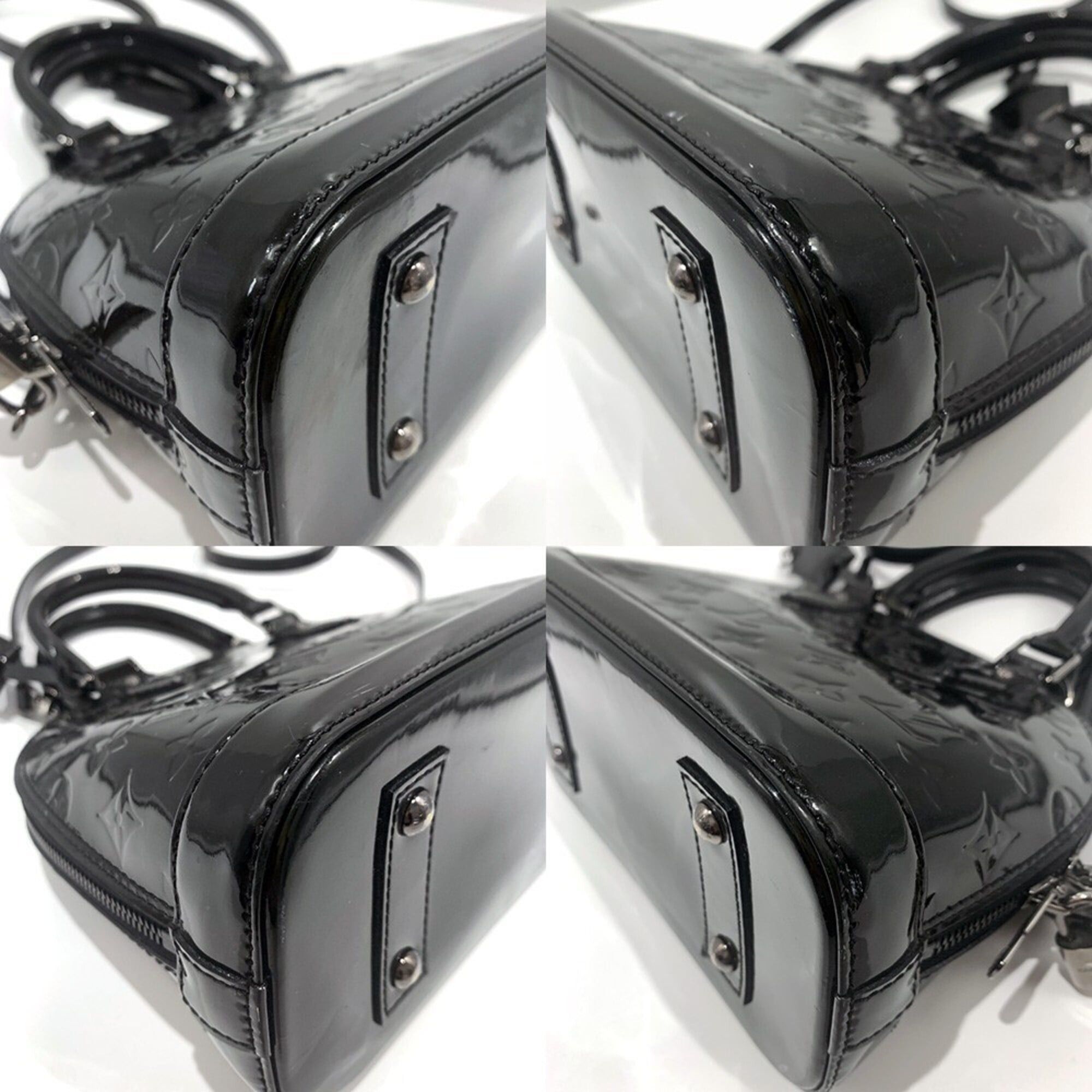Louis Vuitton Louis Vuitton Vernis Alma BB Shoulder Bag, Black LOUIS VUITTON Size ONE SIZE - 3 Thumbnail