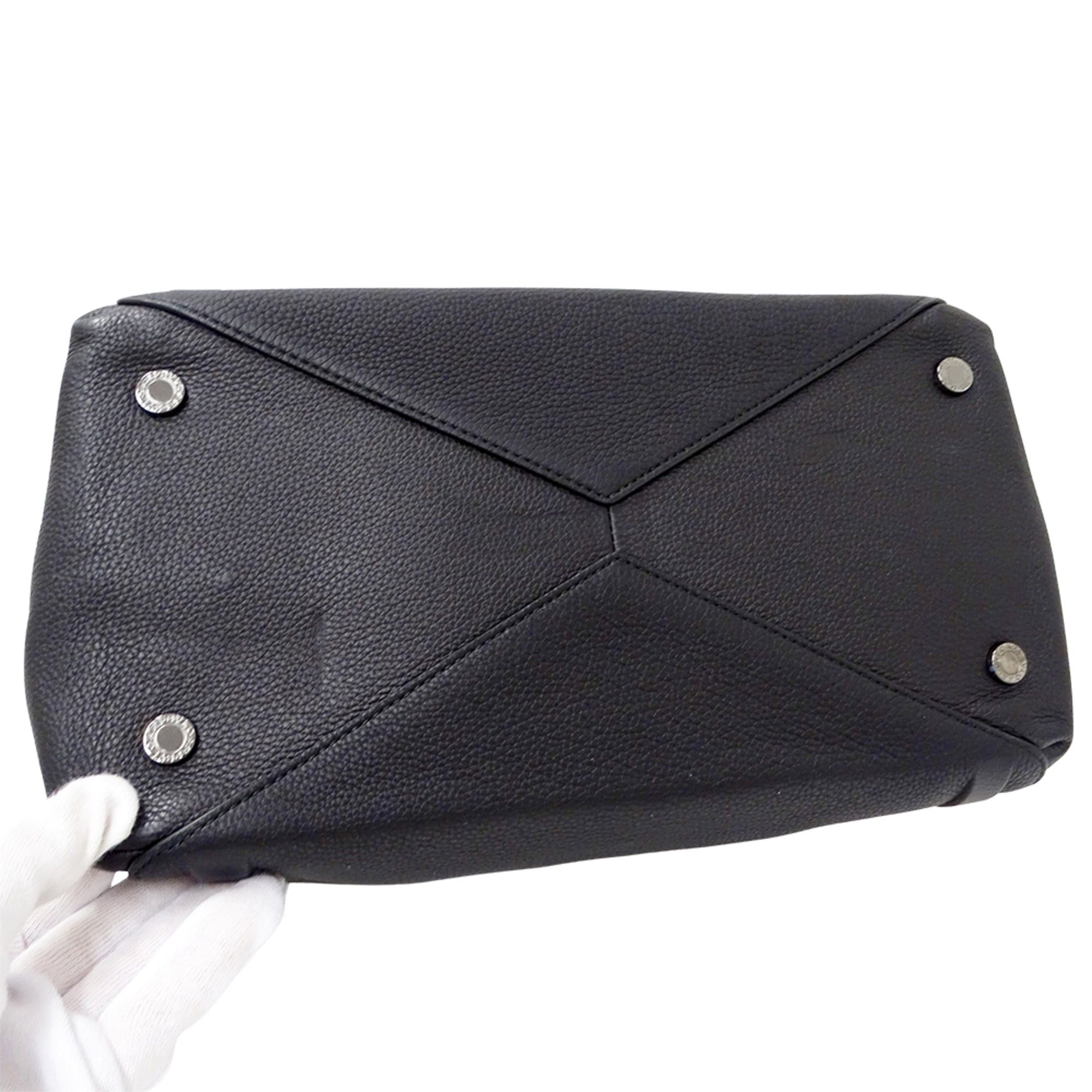 Bvlgari BVLGARI Women's Handbag, Brand Name, Handbag/Shoulder Bag, 2-way, Leather, Black Size ONE SIZE - 12 Thumbnail